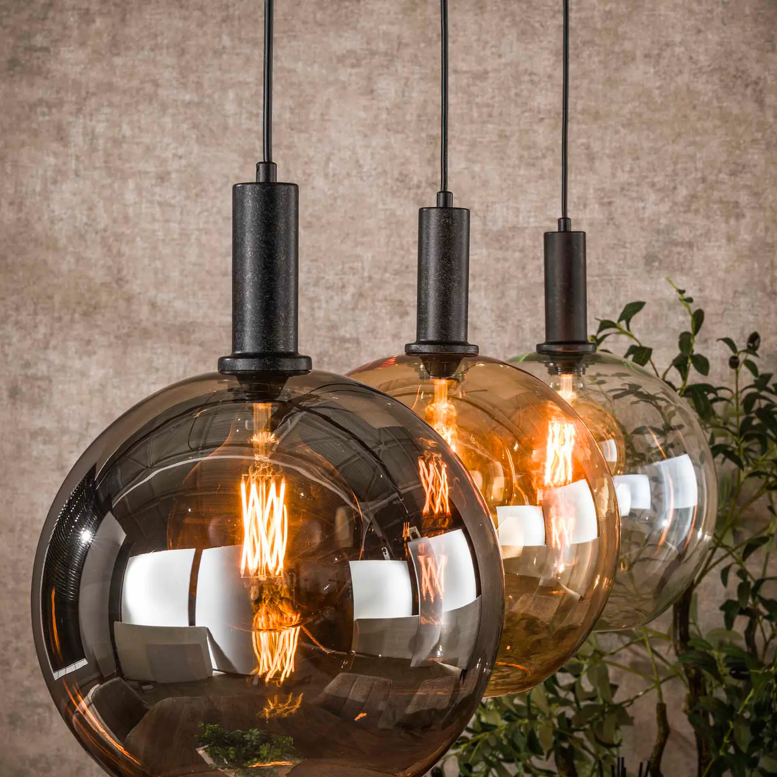 Hanglamp Sfera - Tricolore 3 lichts - Artic zwart