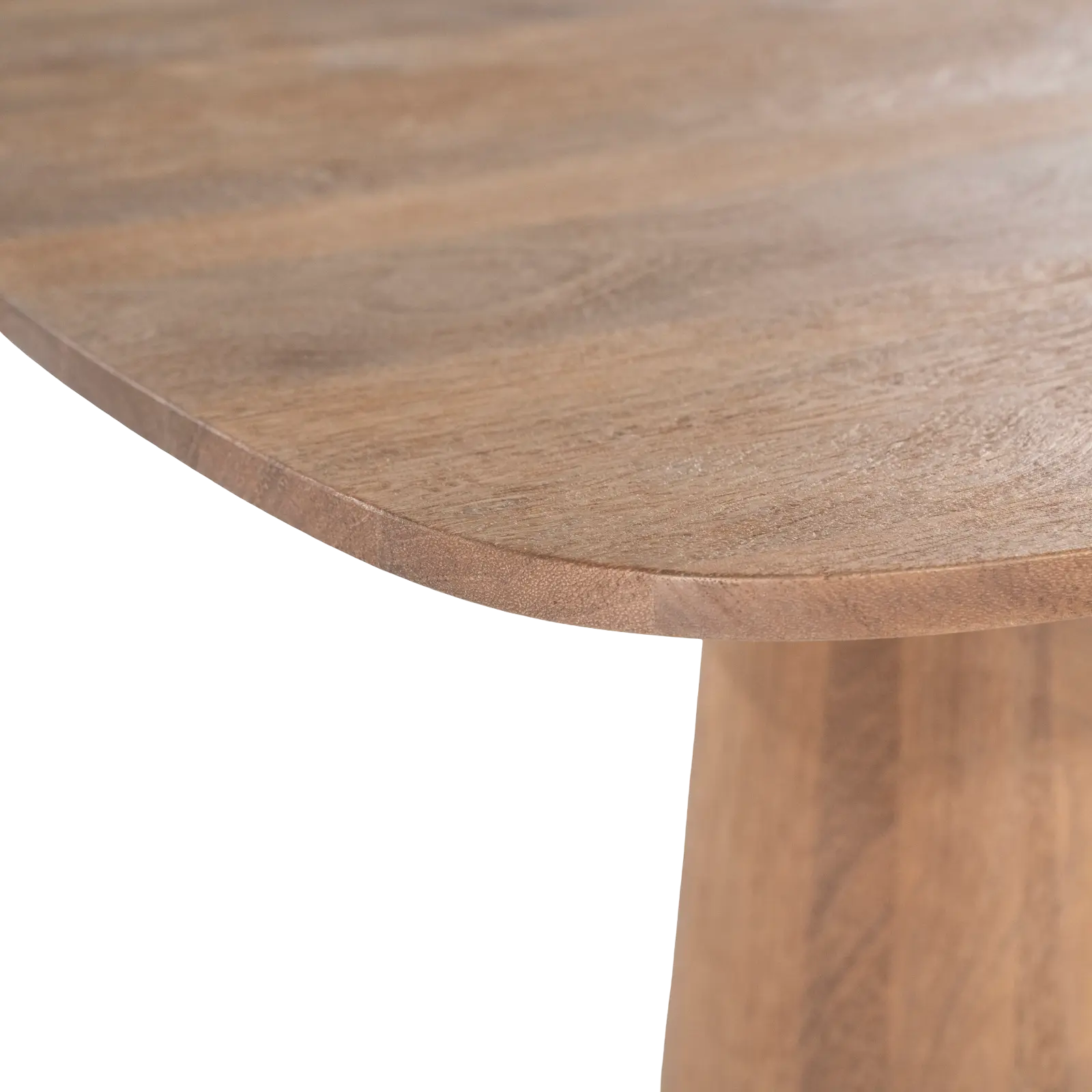 Bartafel Aron - vierkant 80x80 cm - Mangohout Lichtbruin