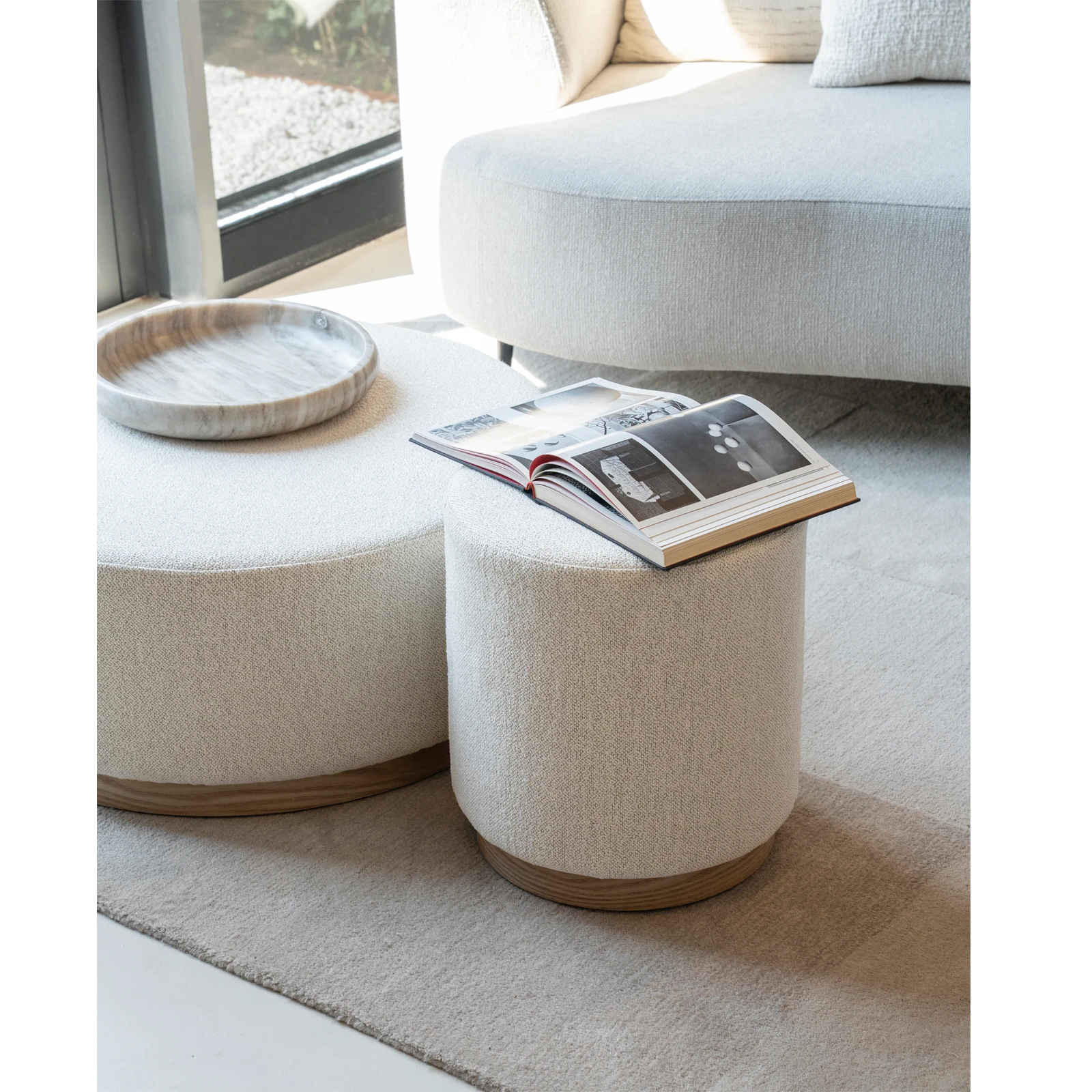 Poef (small) Avah - Mantz Beige