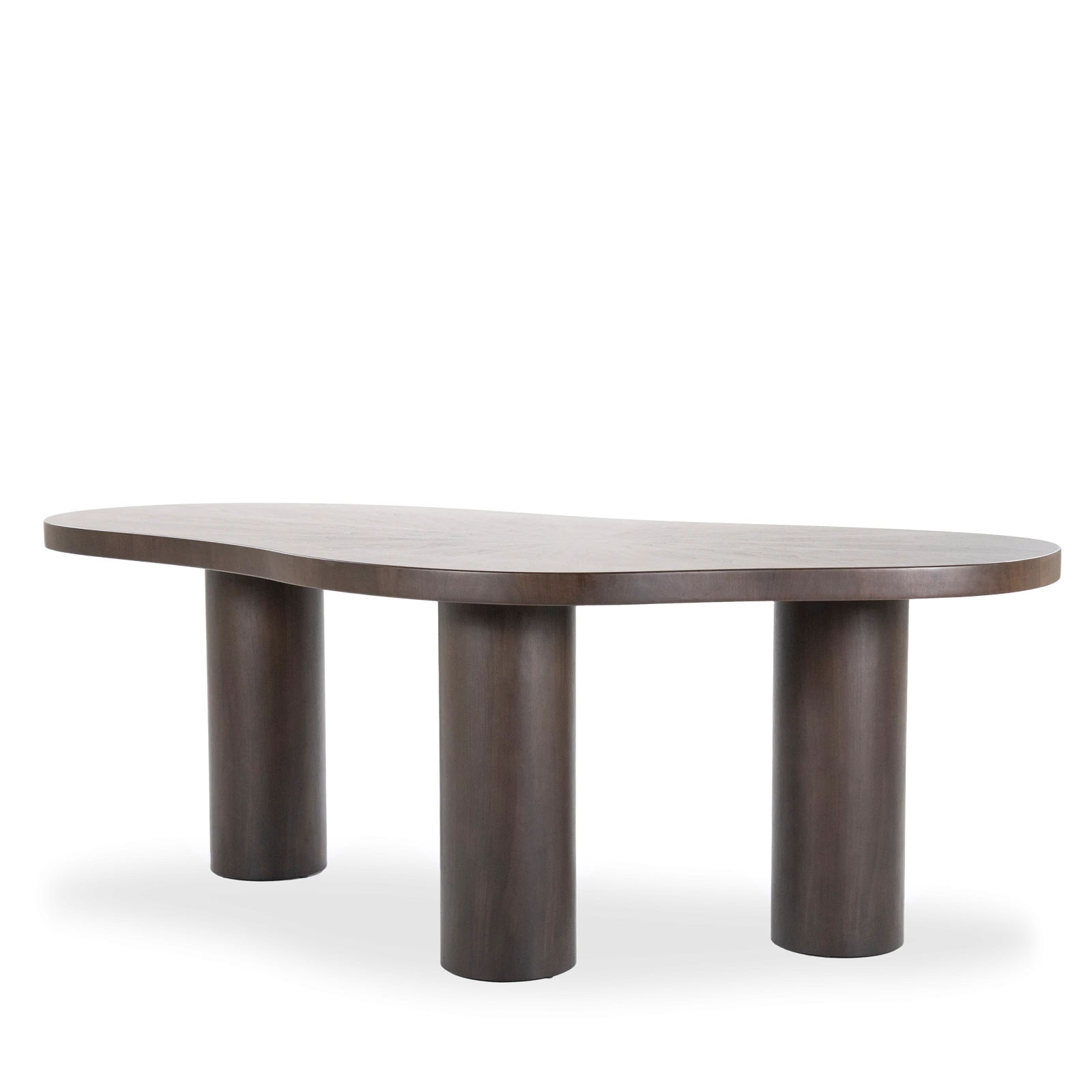 Eettafel (215x110cm) Bobbie - Donkerbruin