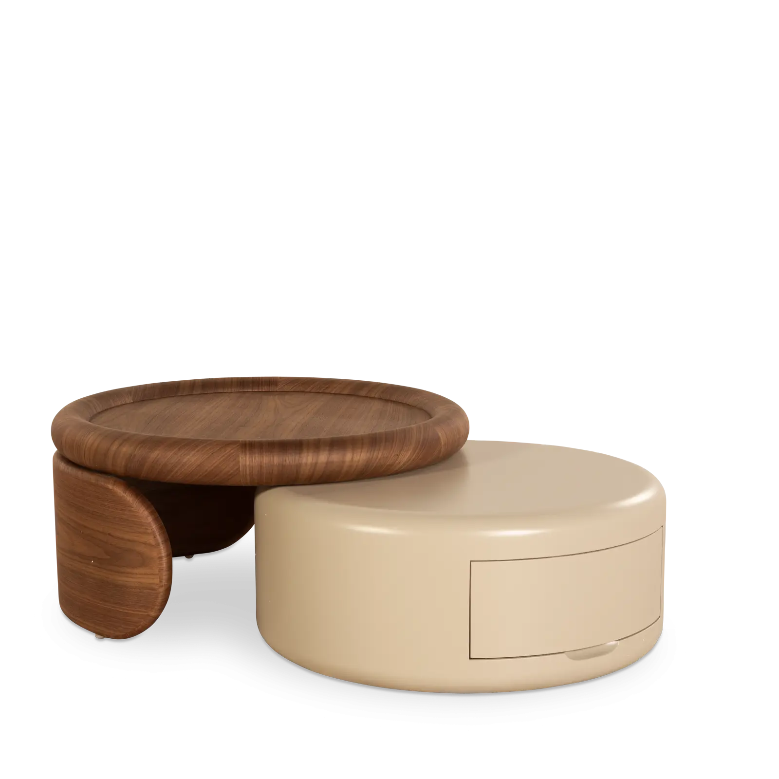 Salontafel Otello - Walnoot + Khaki