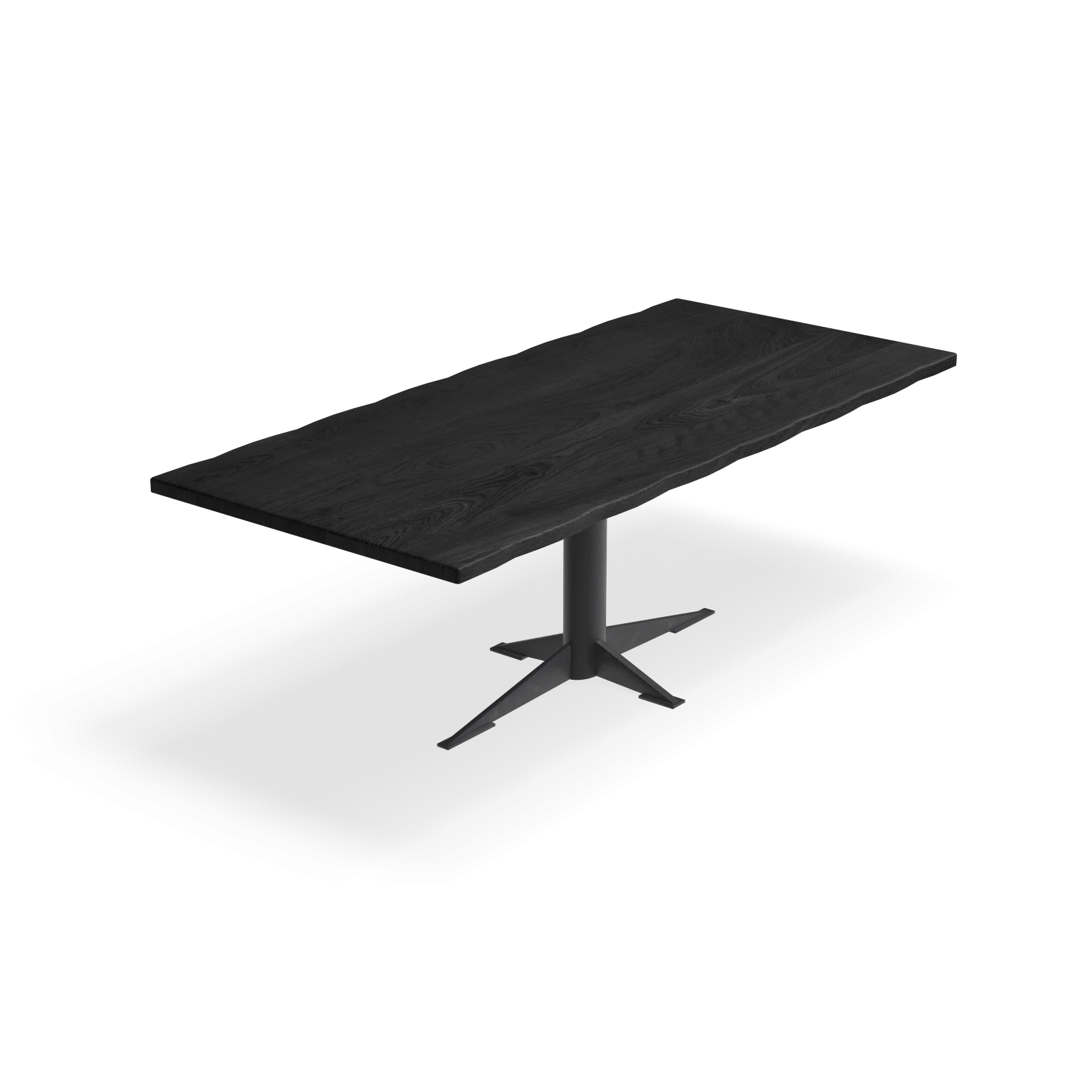 Eettafel Westfield - Rechthoekig Boomstam Eiken Black Sky (220x100cm)