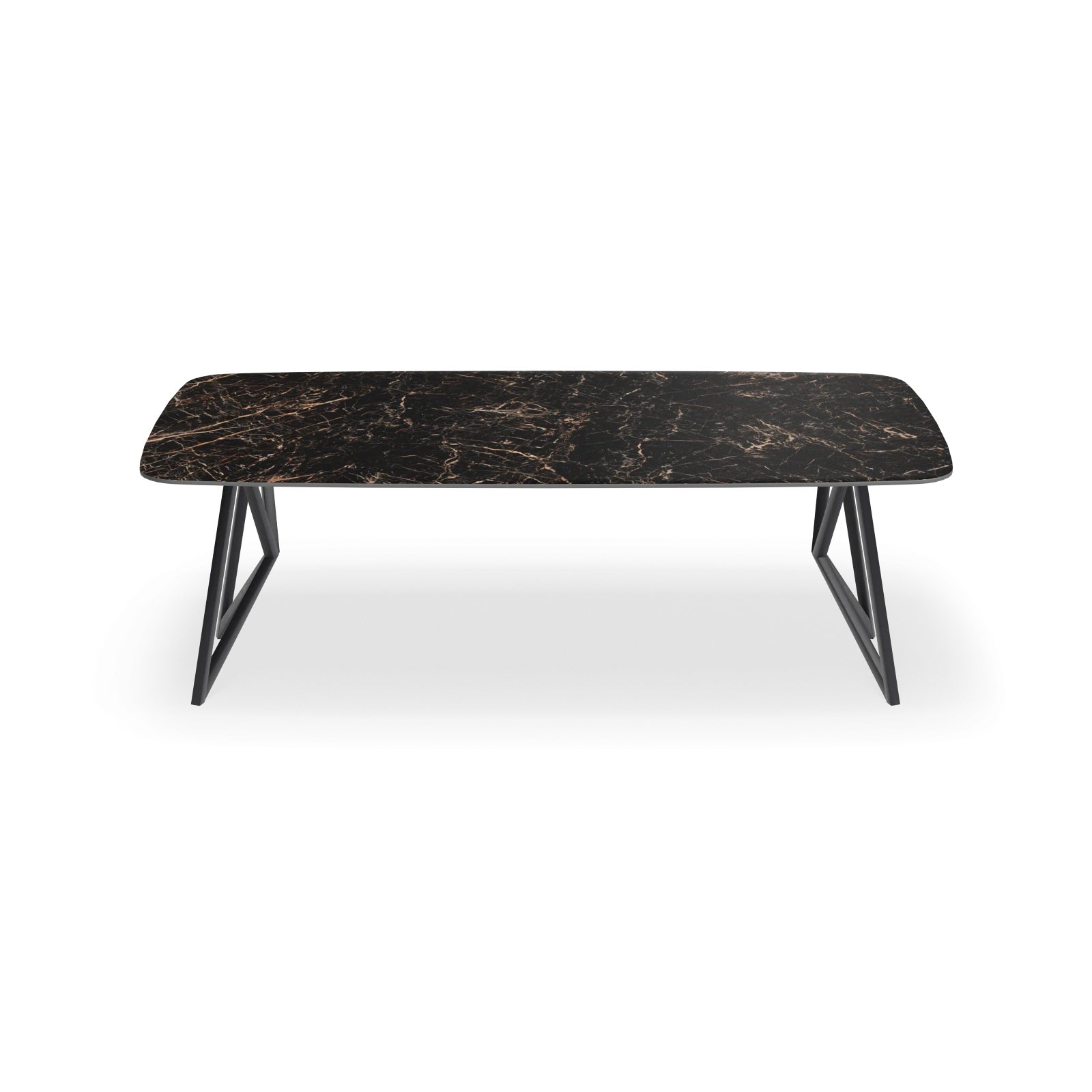 Eettafel Crosse (los) - Deens Ovaal Keramiek Saint Laurent Satin (220x110cm)