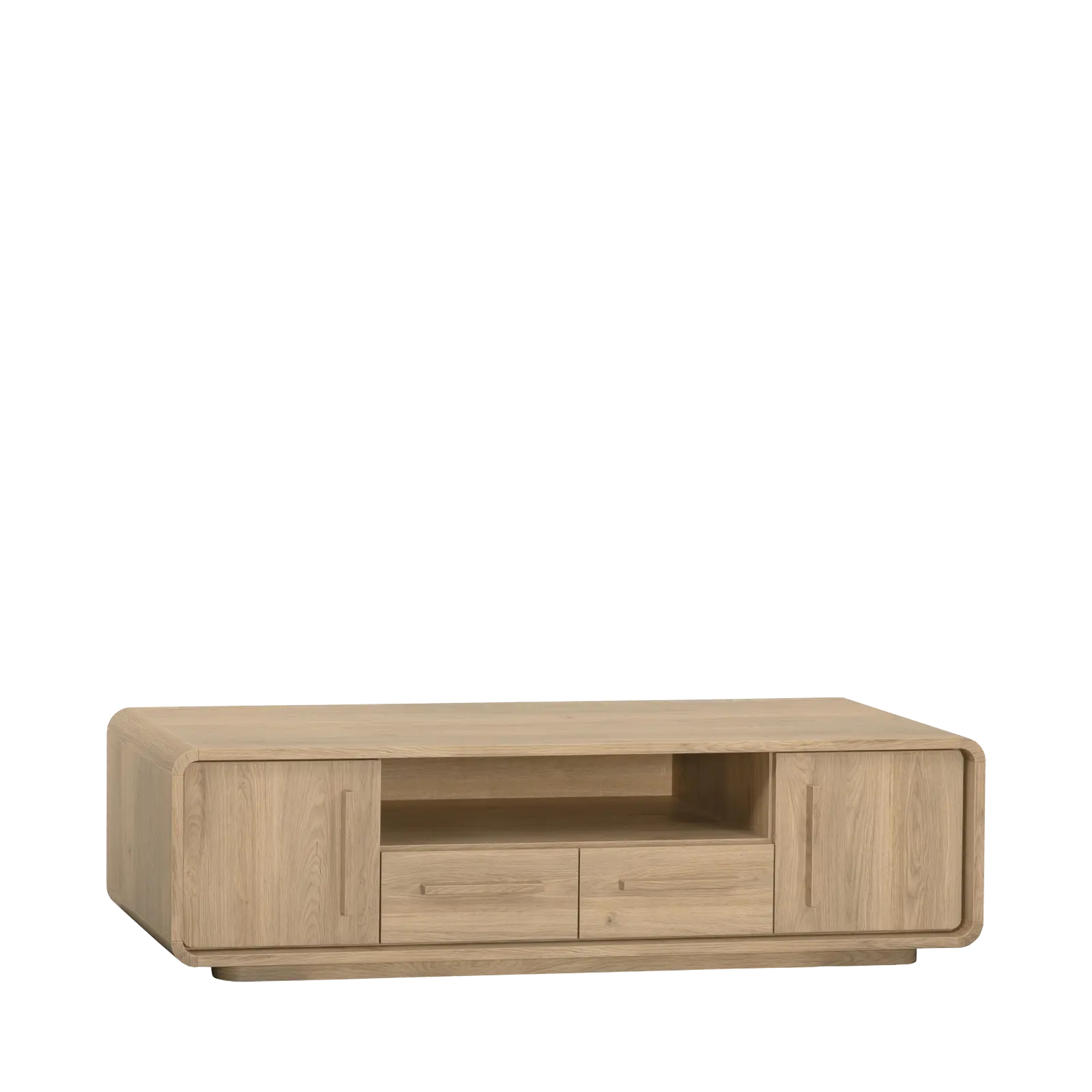 TV meubel Serenata - 160 cm - Lamulux Old Oak - 2 deuren, 2 laden, 1 open vak