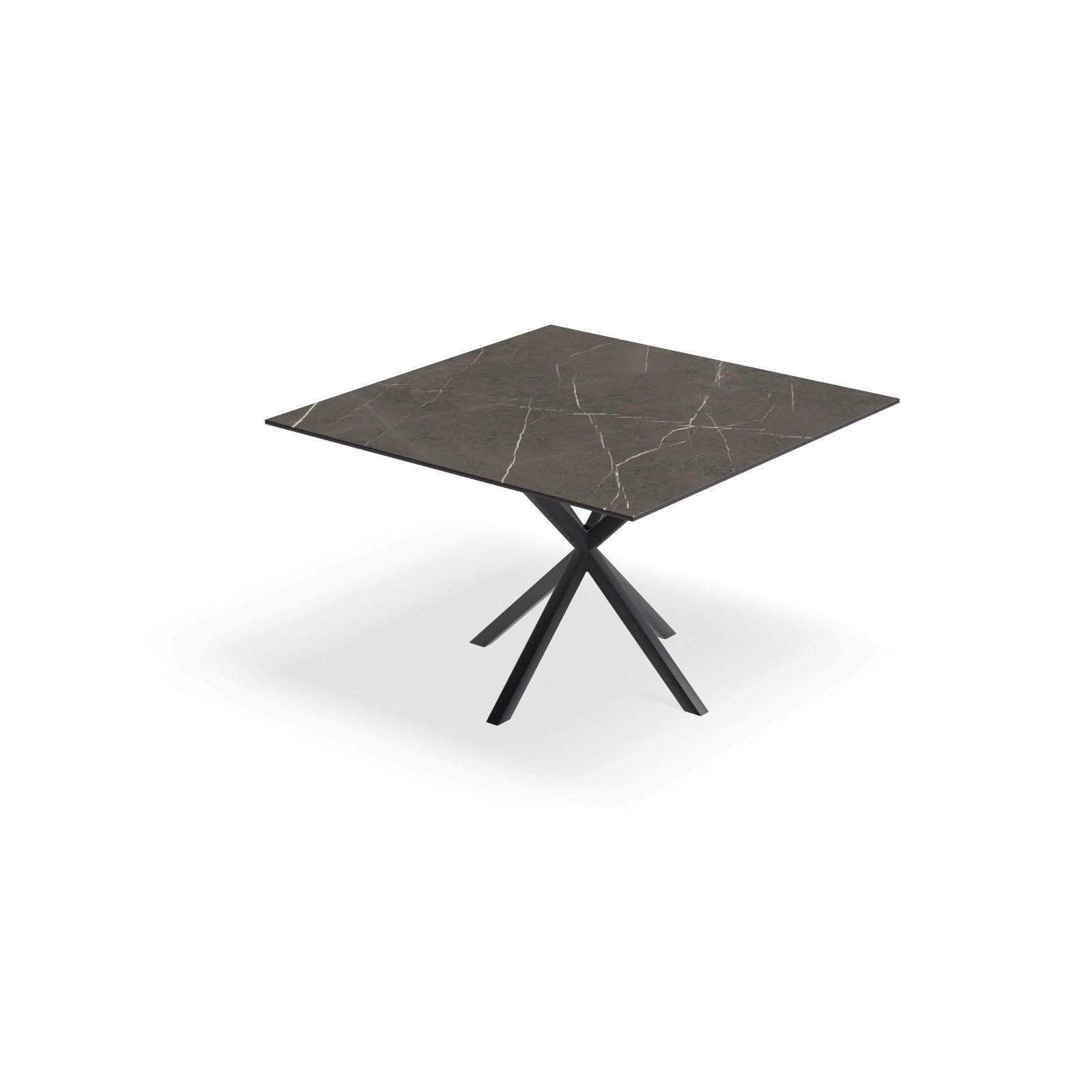 Eettafel North - Vierkant Keramiek Imperiale Satin (120x120cm)