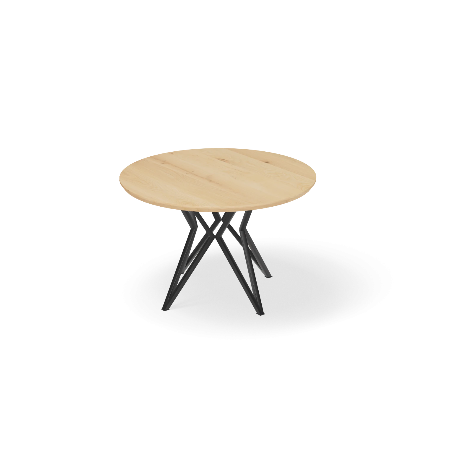 Eettafel Crosse - Rond Nature White (120cm)