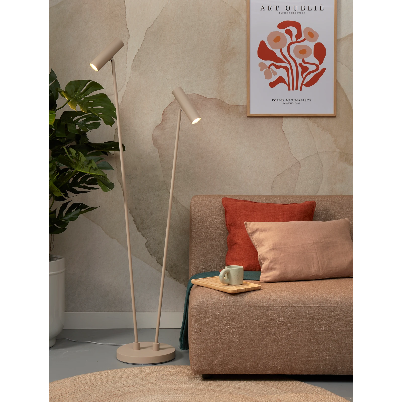 Vloerlamp Havana (30x162cm) Beige X2