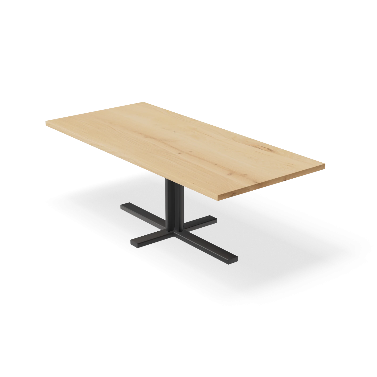 Eettafel Kolos - Rechthoek Eiken Nature White (220x100cm)