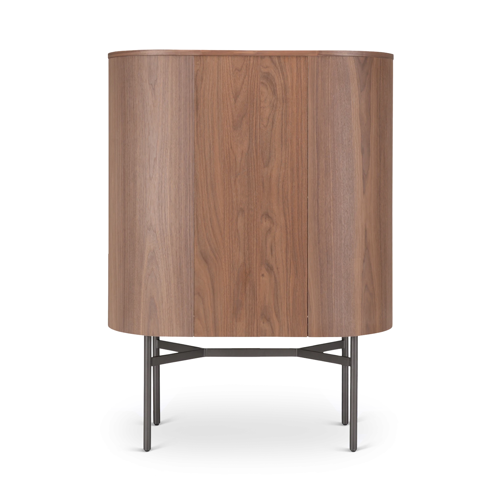 Wandkast (laag - poot: bronze) Fidenza - Walnoot