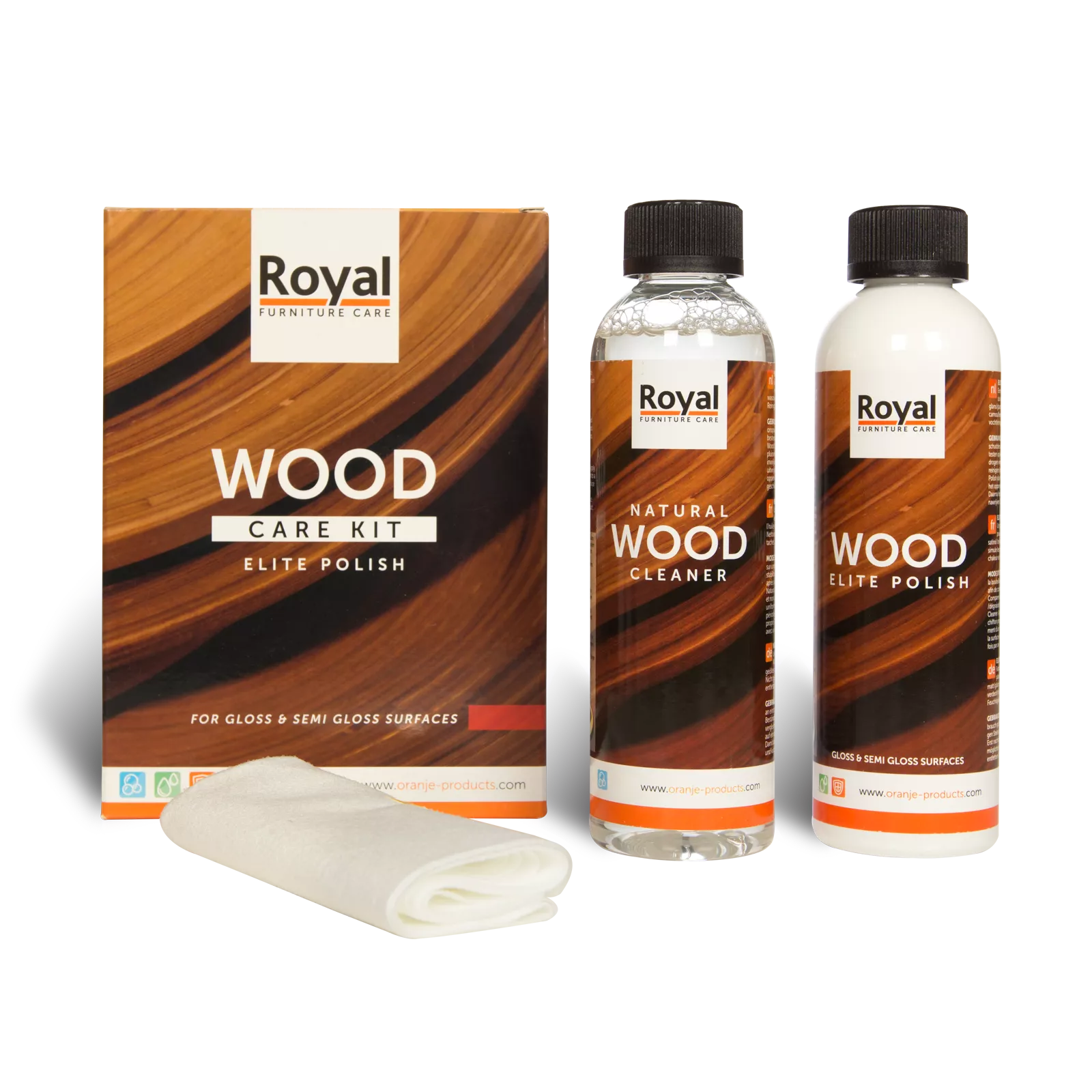 WoodCare Kit Basic (zijdeglans gelakt)