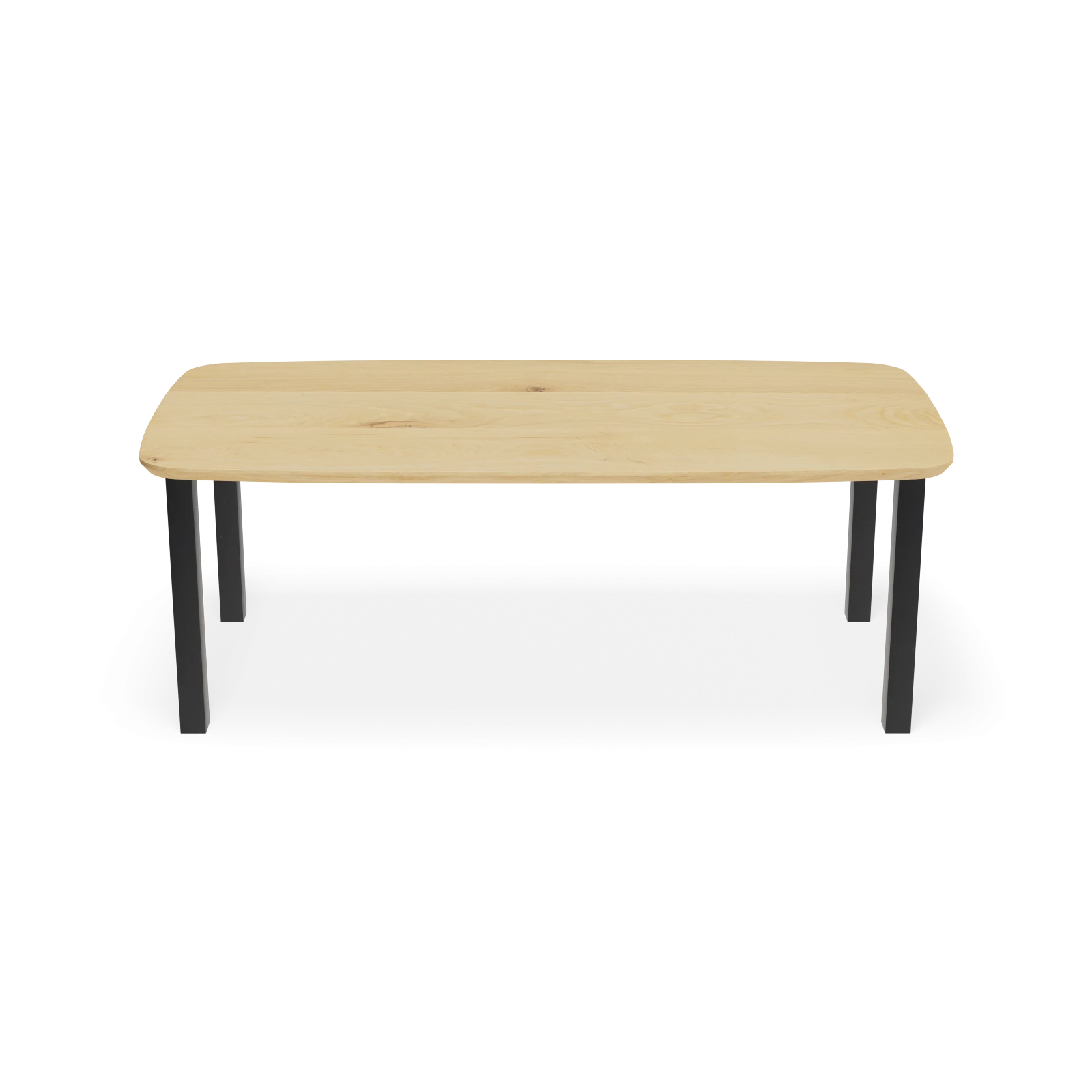 Eettafel Rechte poot(90cm) - Deens Ovaal Eiken Nature White (220x110cm)