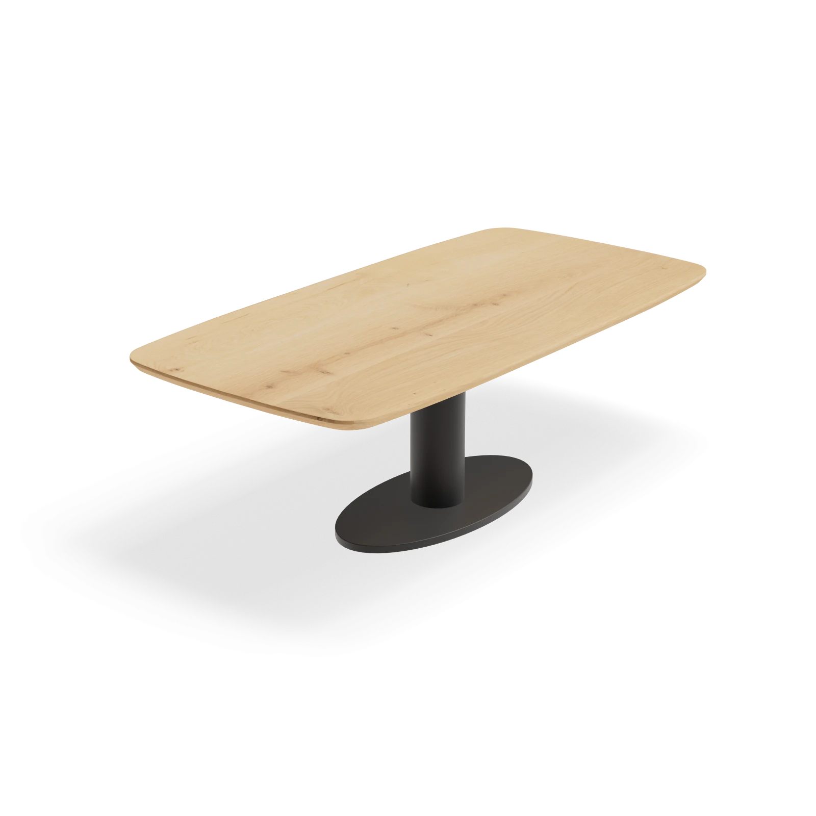 Eettafel Tube - Deens Ovaal Nature White (220x110cm)