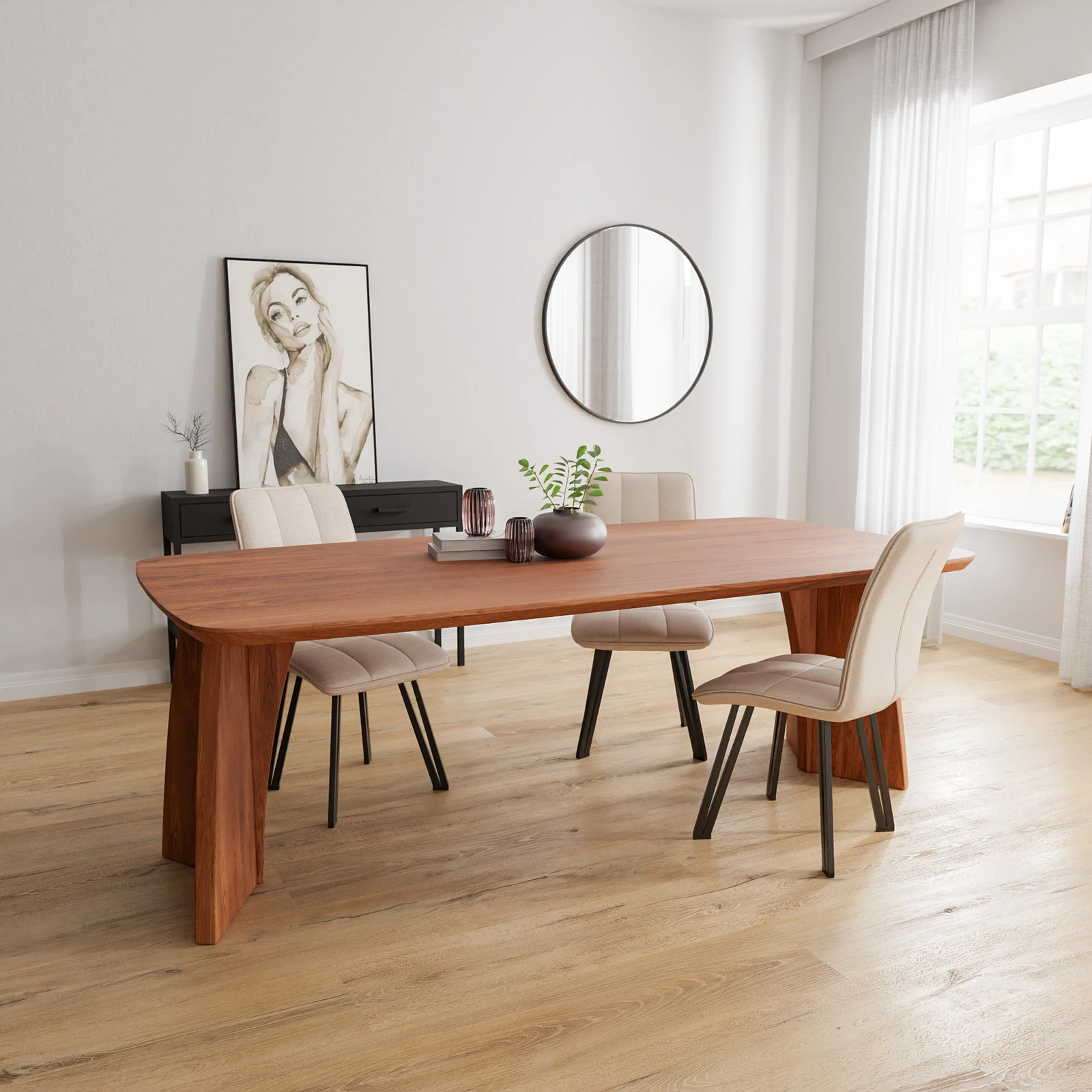 Eettafel Seri - Deens Ovaal Verweerd (220x110cm)