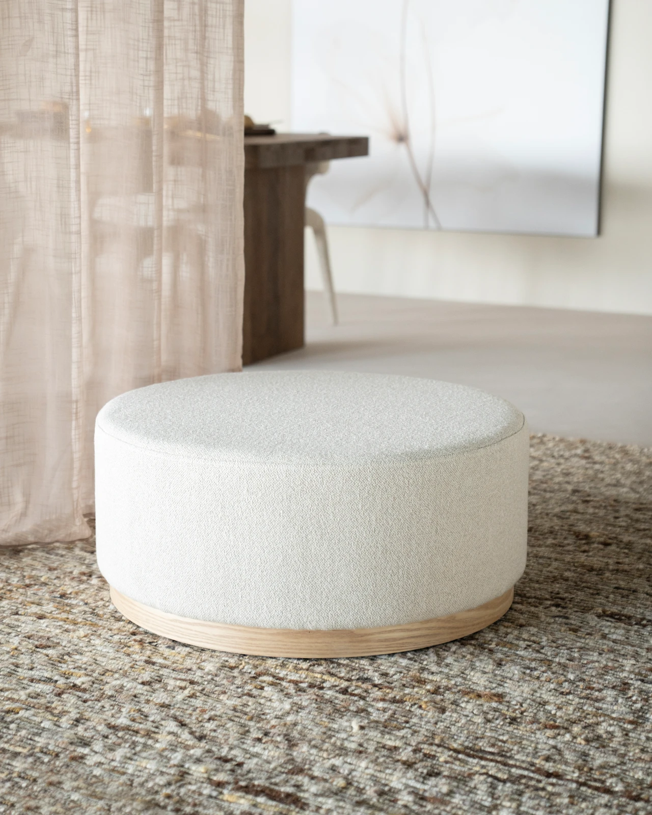 Poef (large) Avah - Mantz Beige
