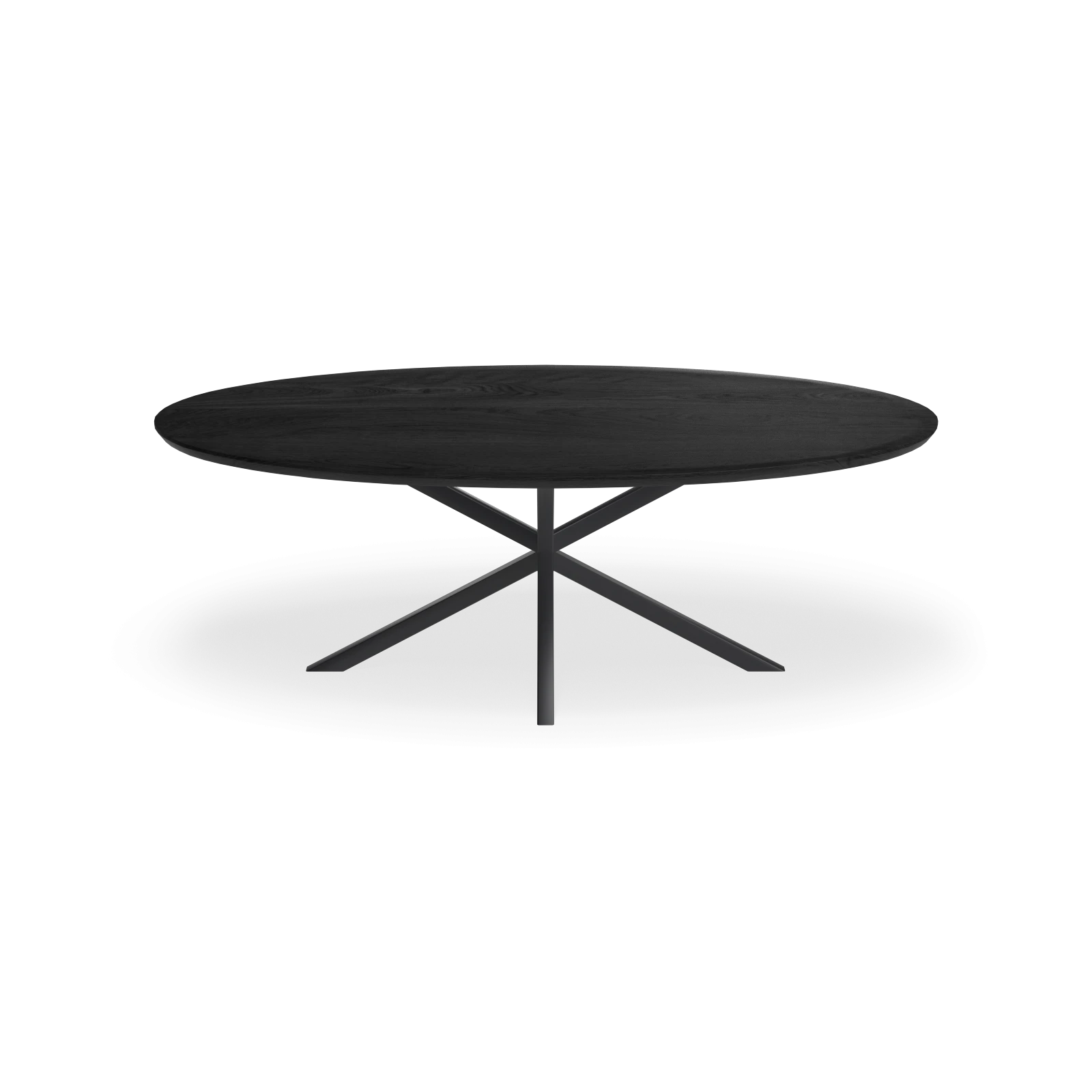 Eettafel North - Ovaal Eiken Black Sky (220x110cm)
