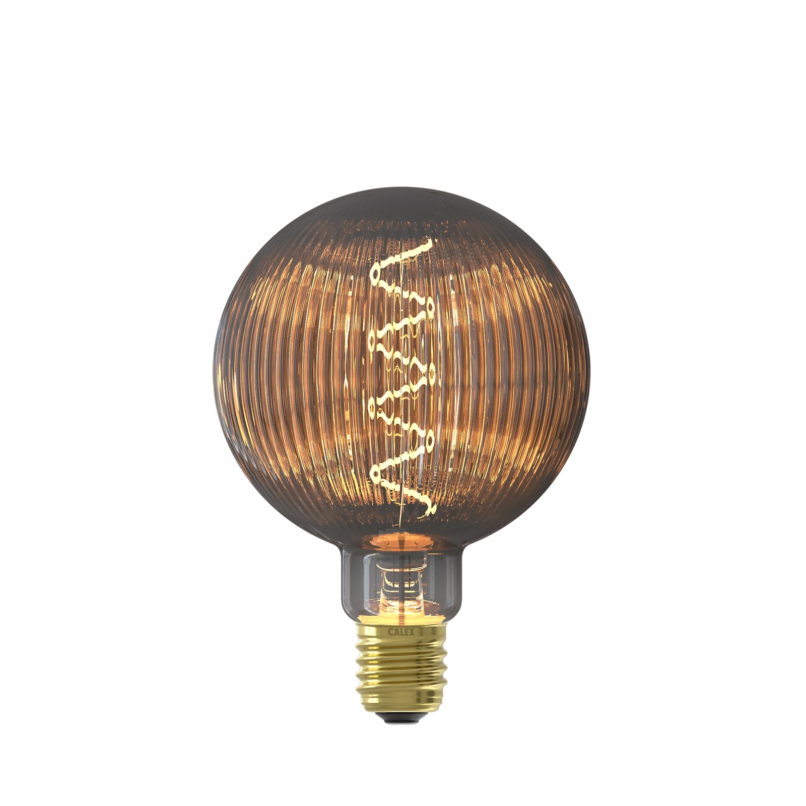 Lichtbron Nantes bol (175x125mm) bruin E27