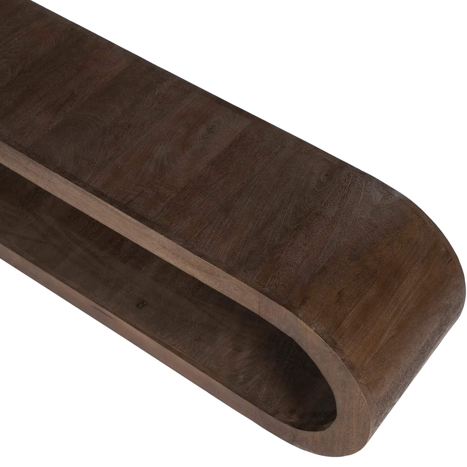 TV meubel Elora - 200 cm - organische vorm - Mangohout Bruin