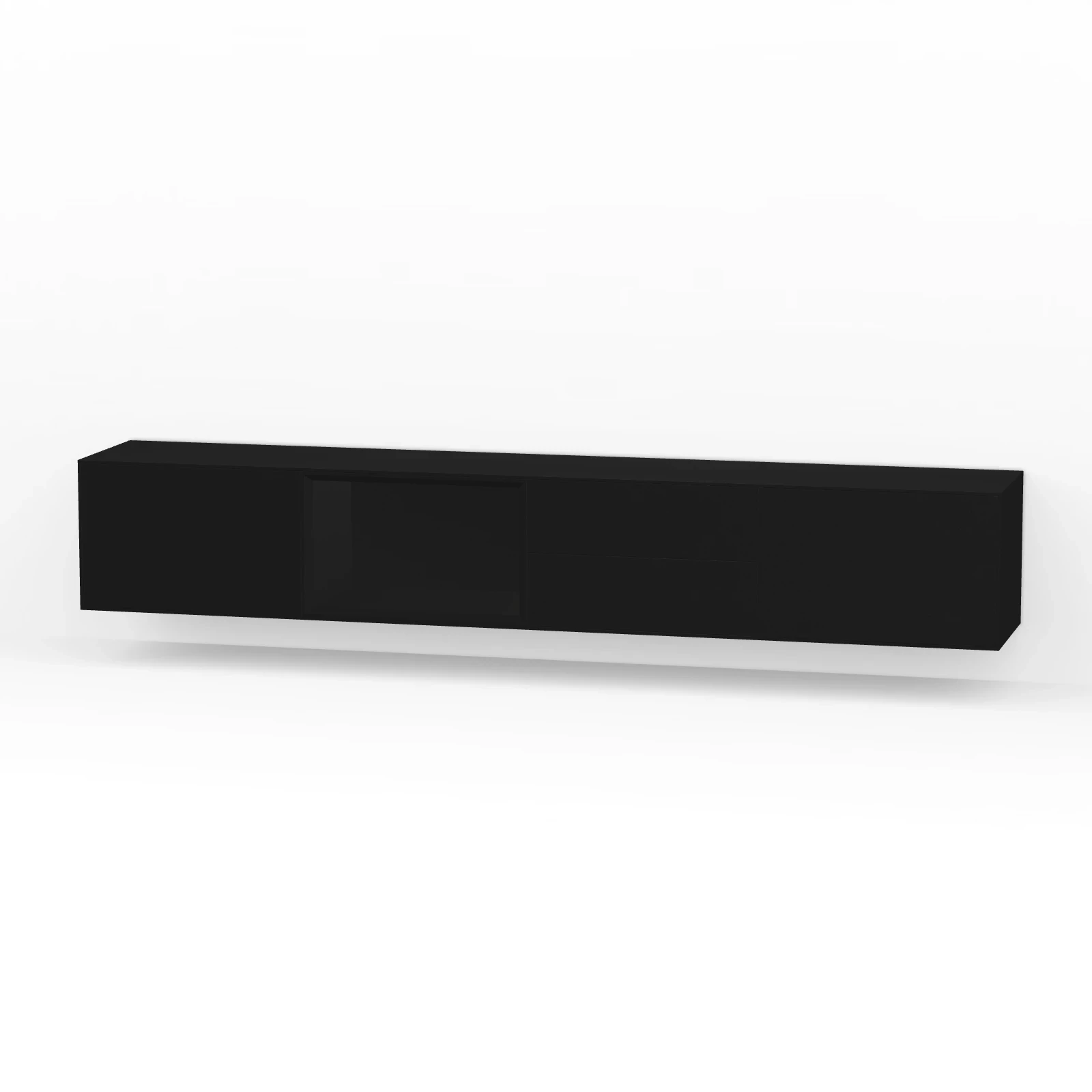 TV Meubel Black 240cm Zwevend