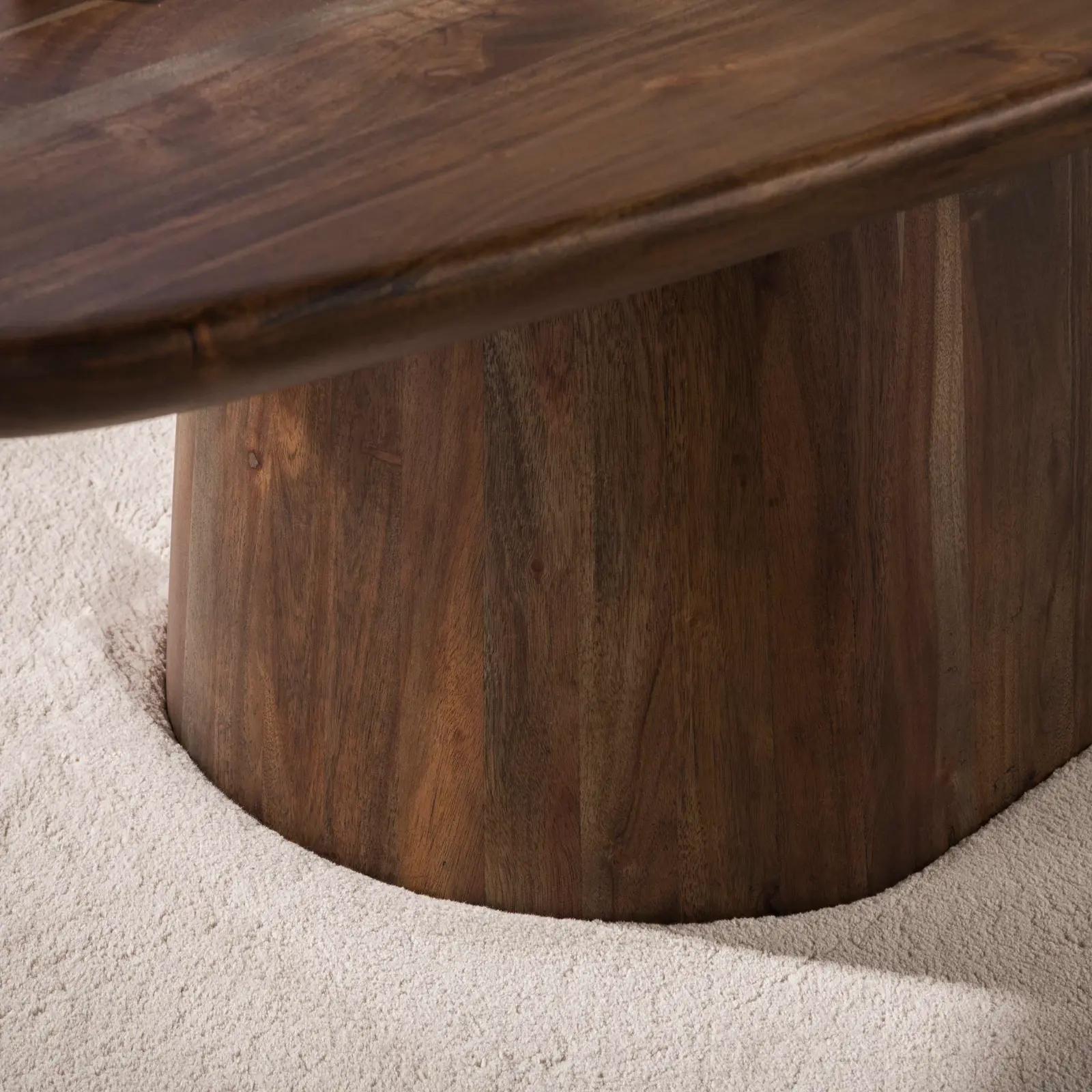 Eettafel Central - deens ovaal - 180x90cm - Acacia bruin