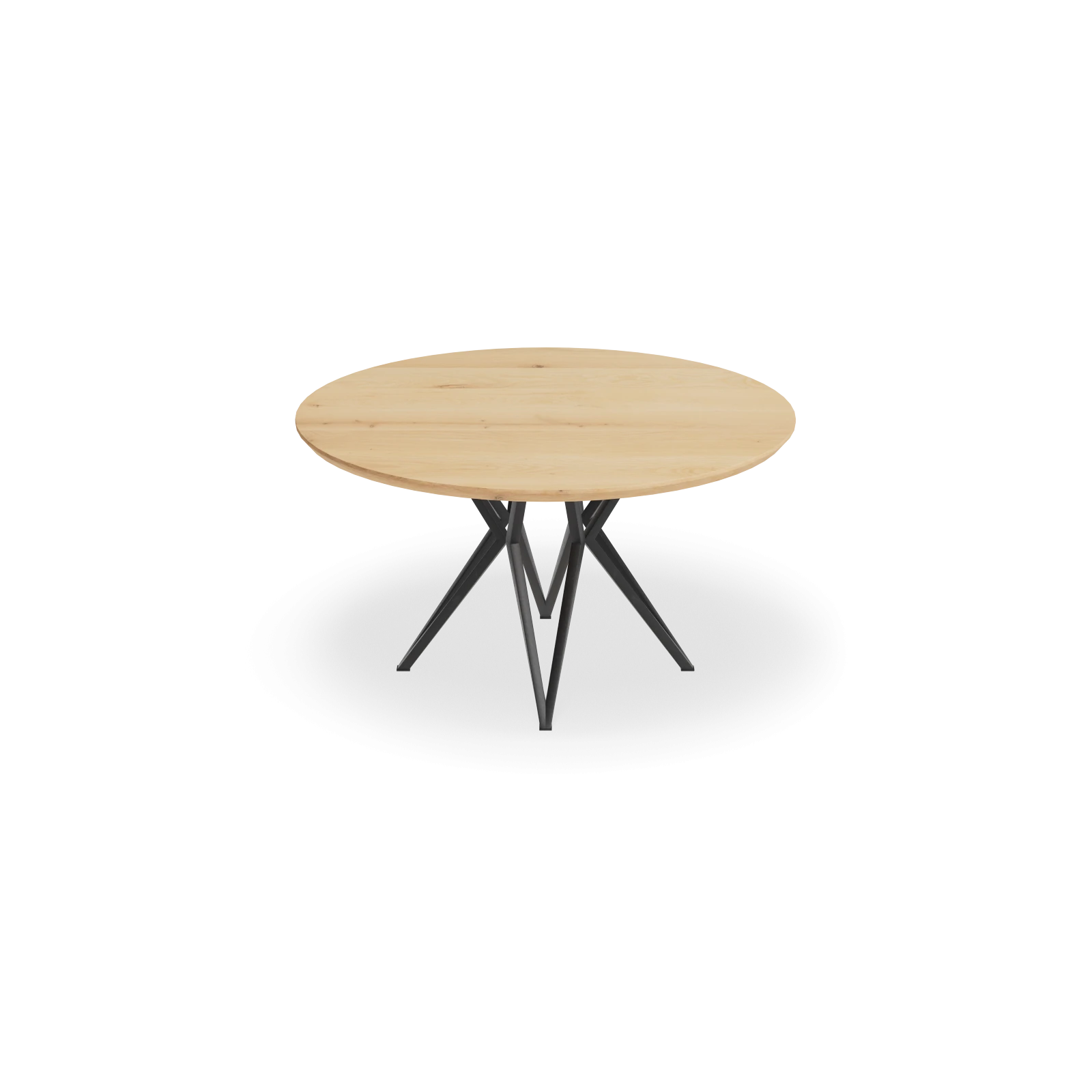 Eettafel Crosse - Rond Nature White (140cm)