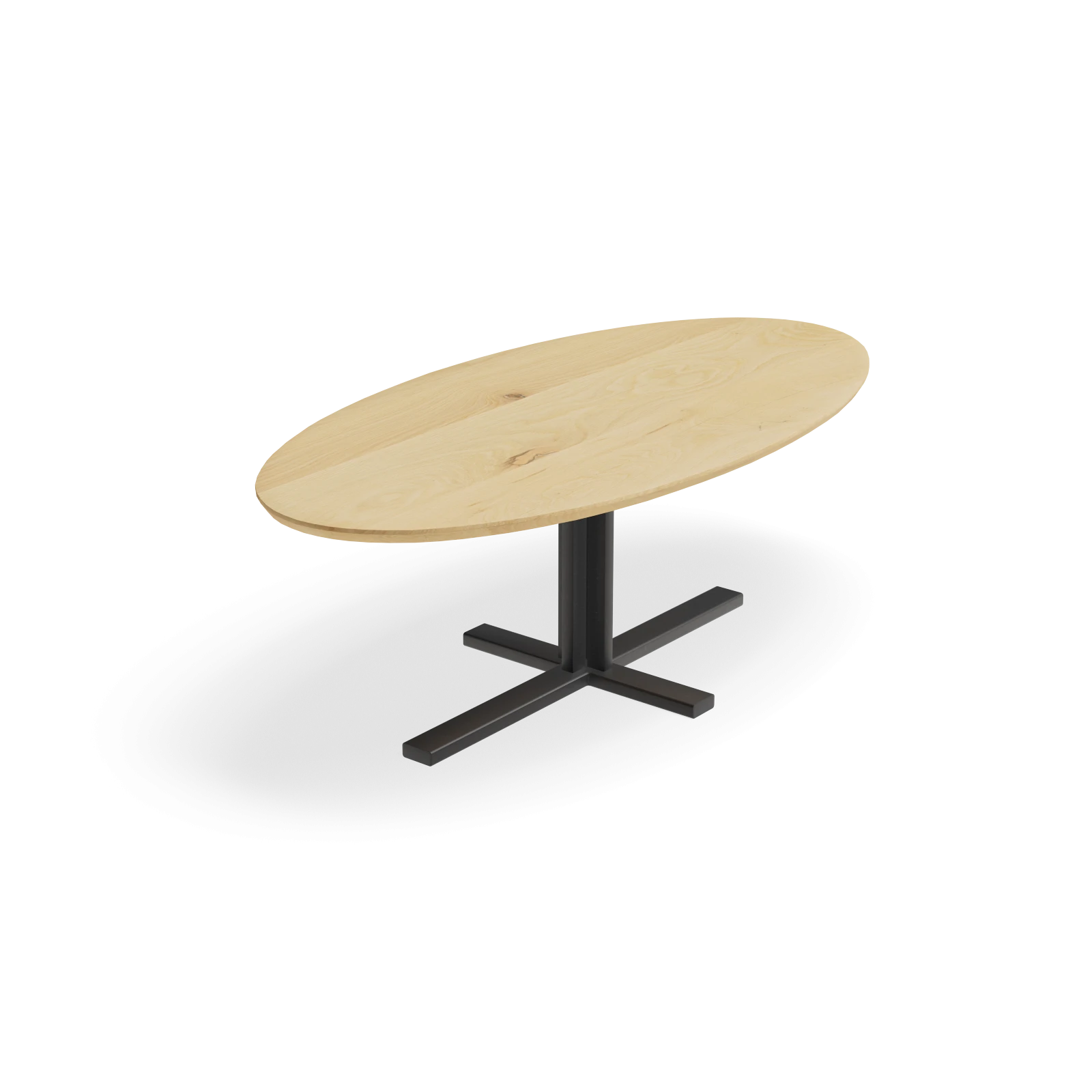 Eettafel Kolos - Ovaal Eiken Nature White (220x110cm)