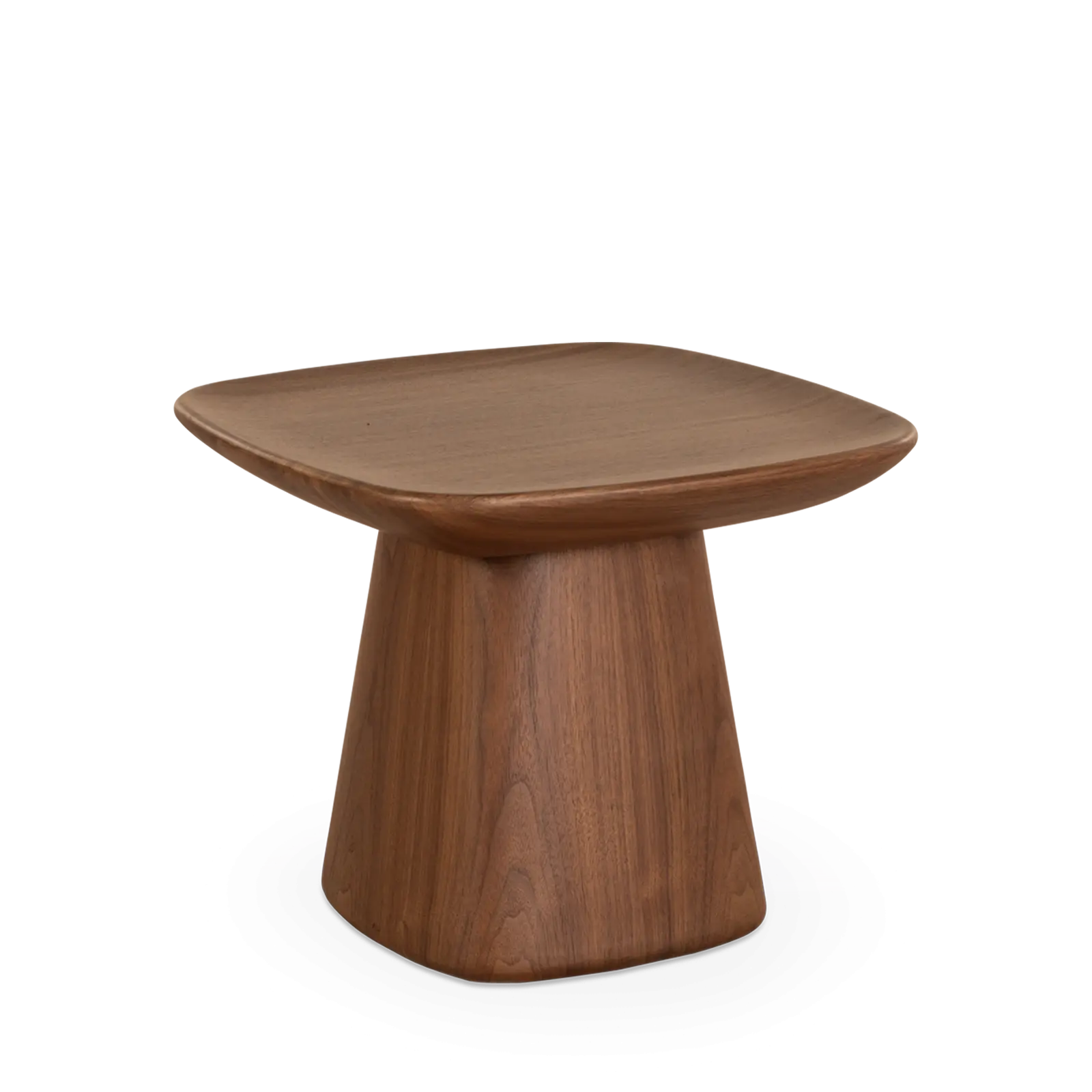 Salontafel Calum - vierkant 50x50 cm - Walnoot
