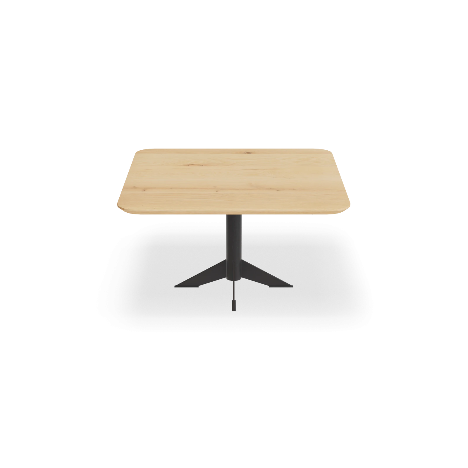 Eettafel Westfield - Vierkant afgeronde hoek Eiken Nature White (140x140cm)