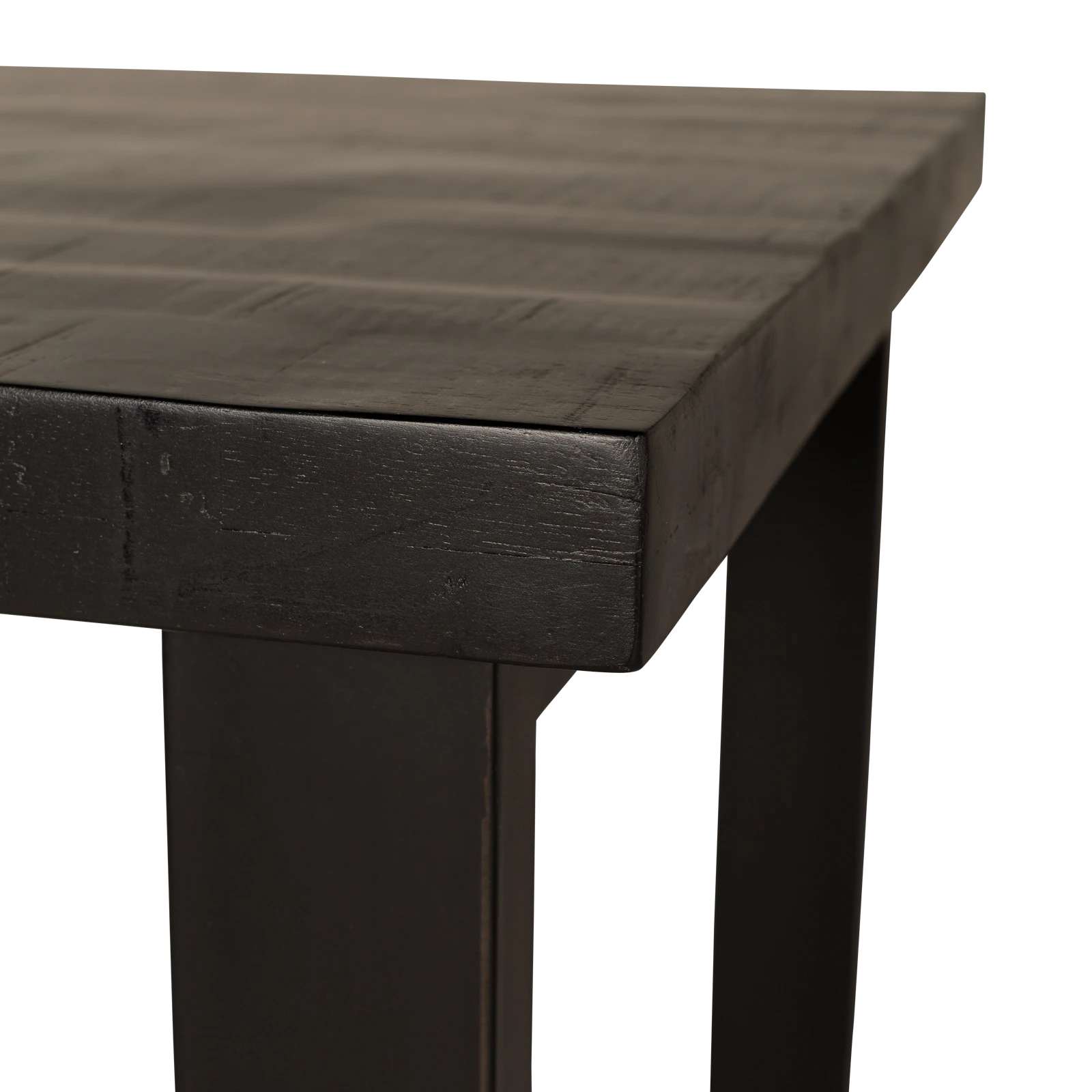 Bartafel (140x80cm) Steelwood - Zwart