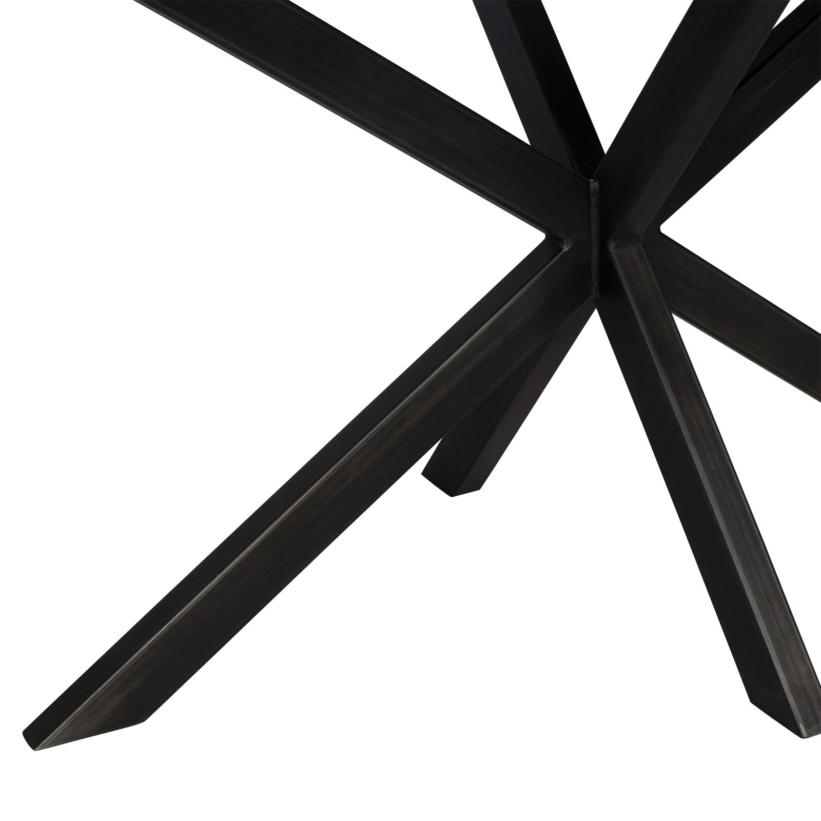 Eettafel North - Ovaal HPL Houtlook Zwart (200x105cm)