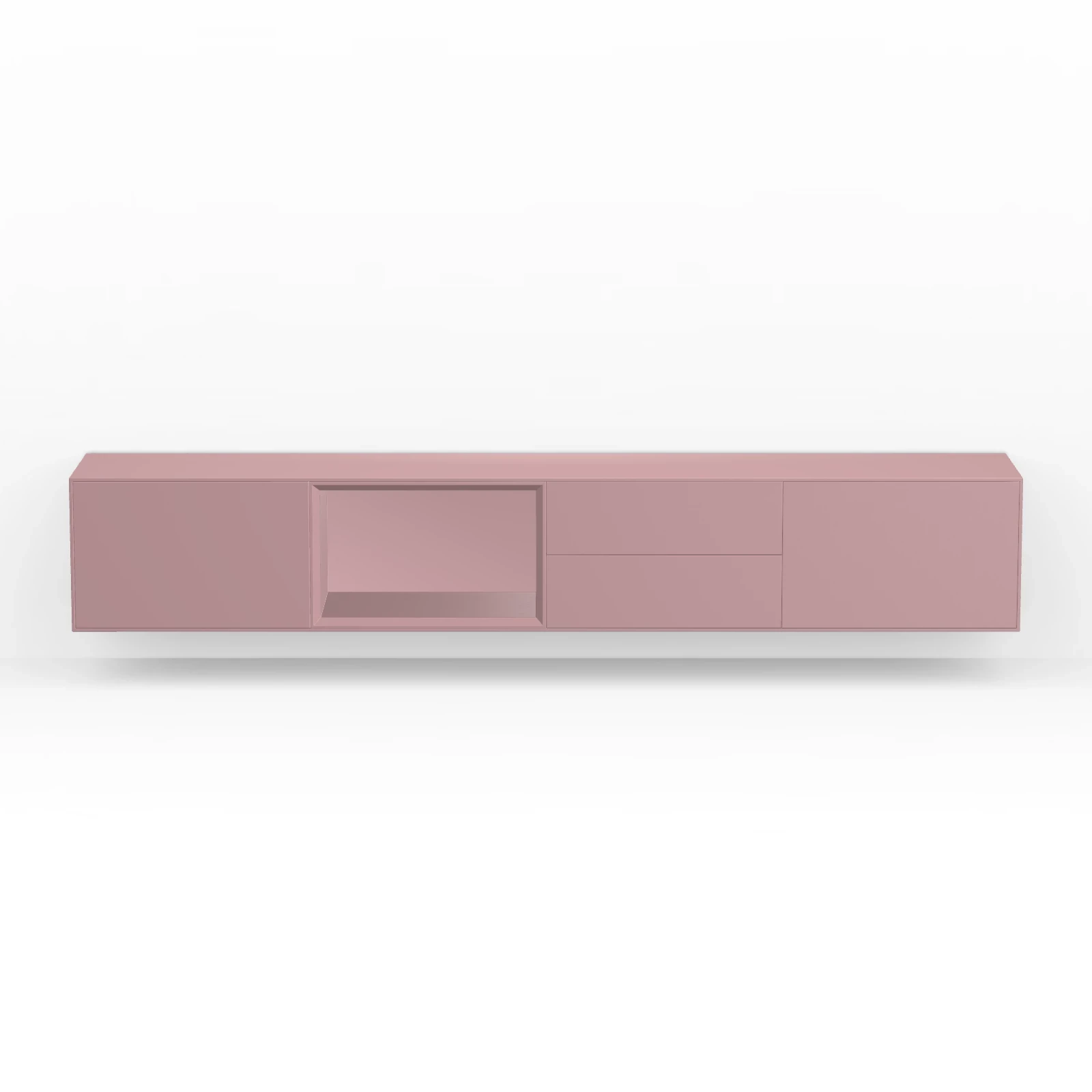 TV Meubel Retro Pink 240cm Zwevend