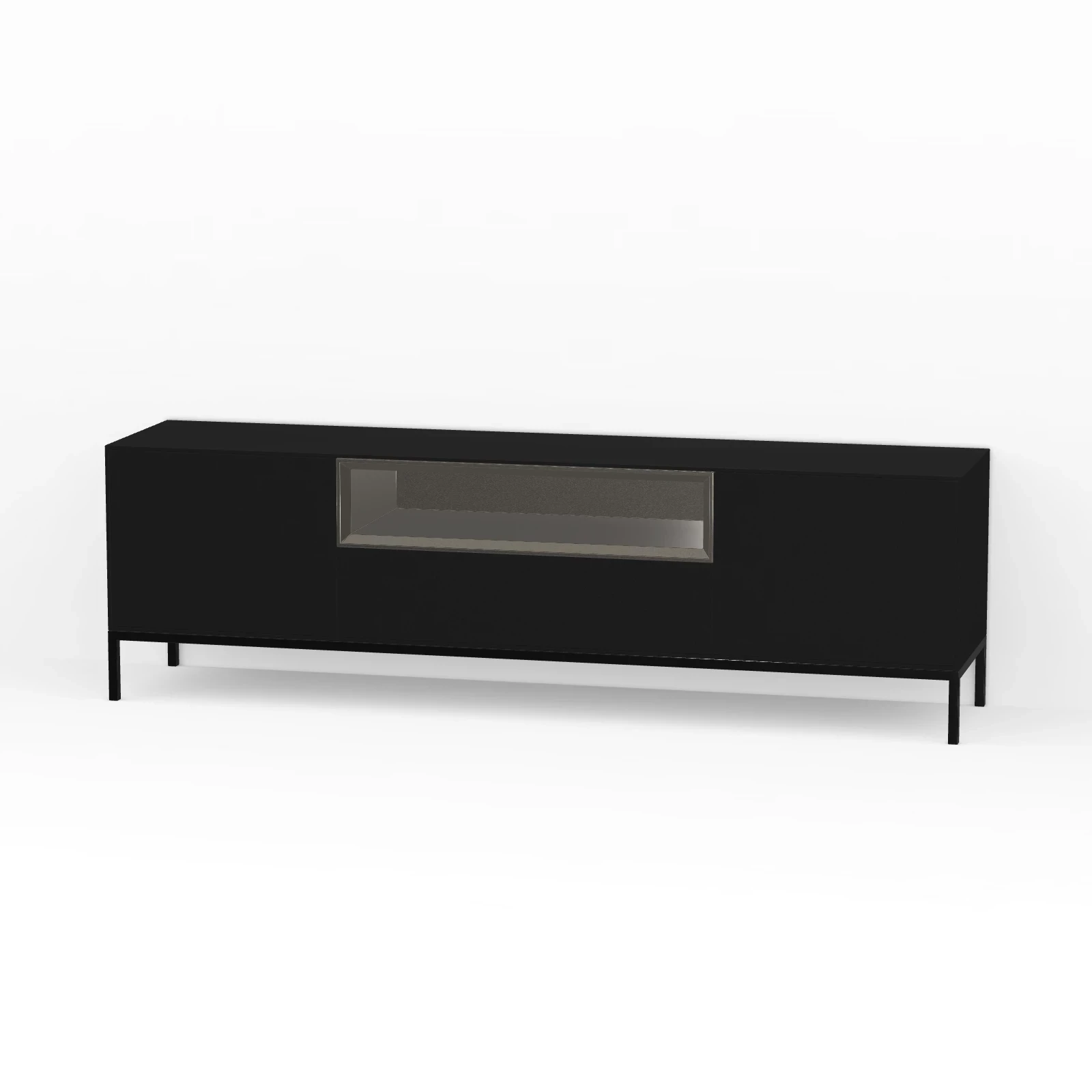 TV Meubel Black 180cm Poot