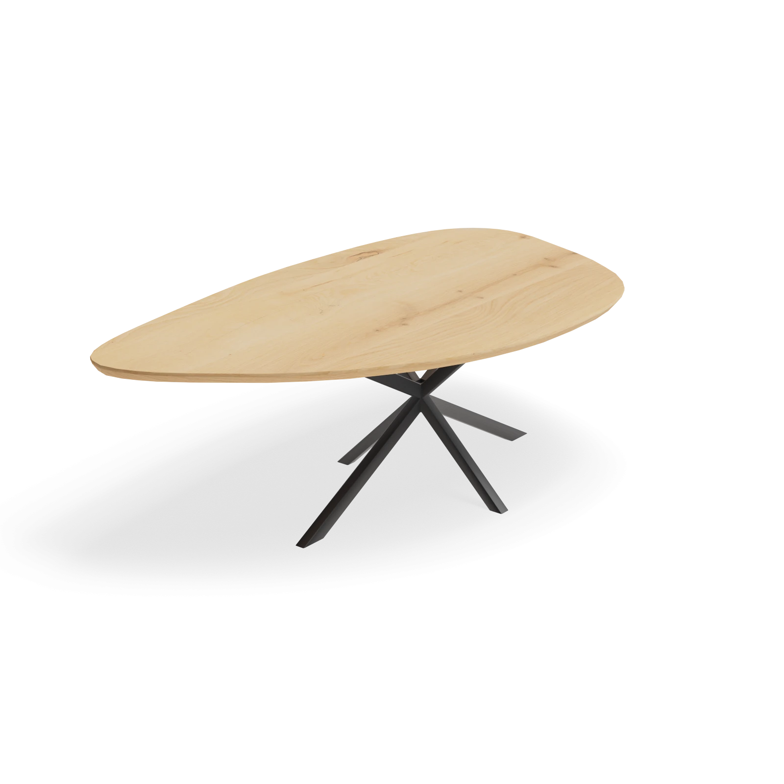 Eettafel North - Kiezel Eiken Nature White (220x125cm)