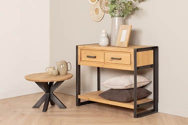 Sidetable hout industrieel