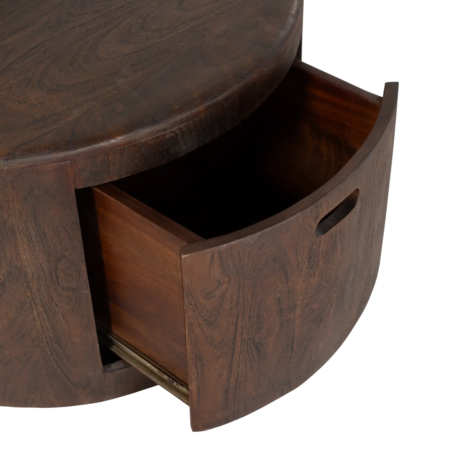 Salontafel set van 2 Buddy  - rond - Mangohout Cacao Bruin