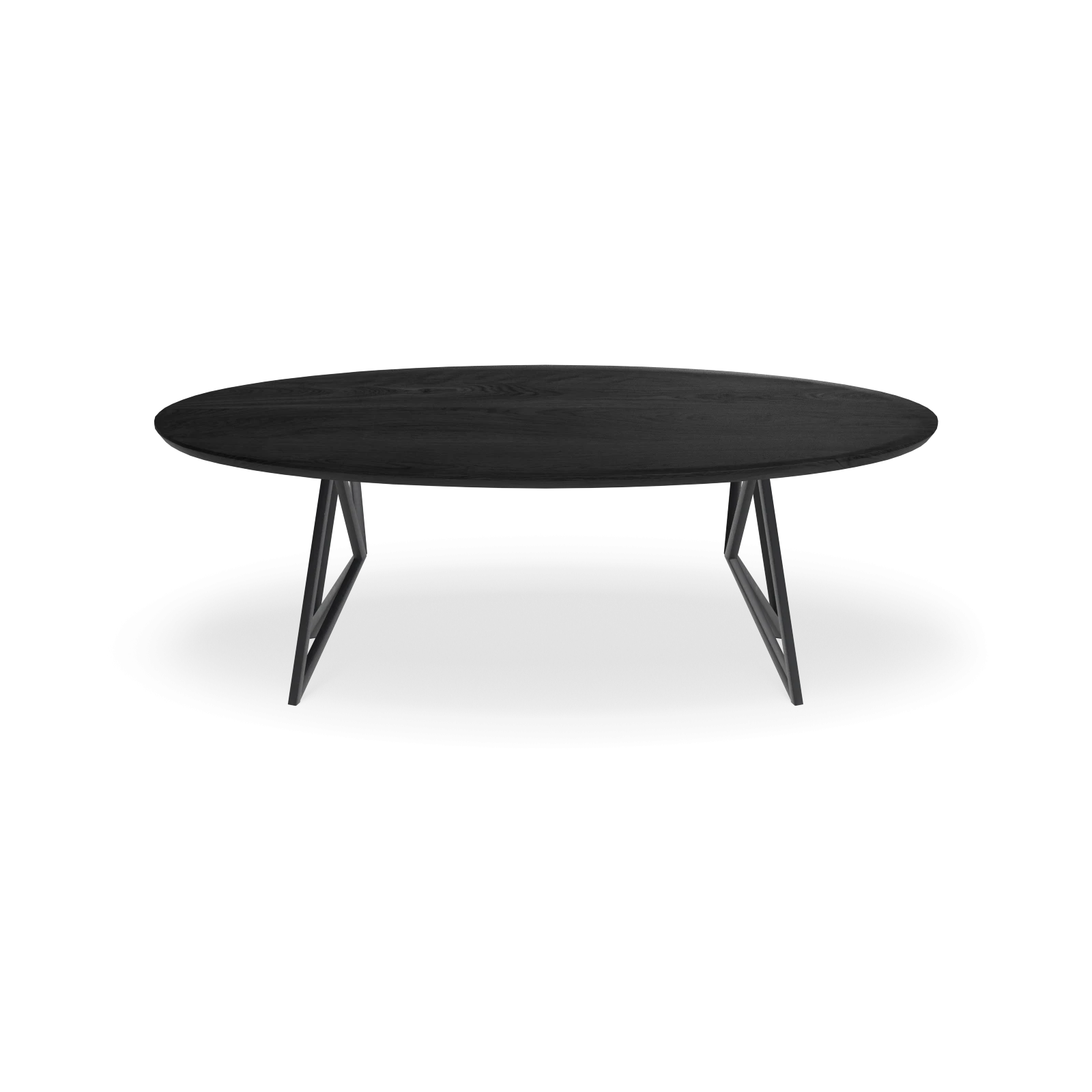 Eettafel Crosse Los - Ovaal Eiken Black Sky (220x110cm)
