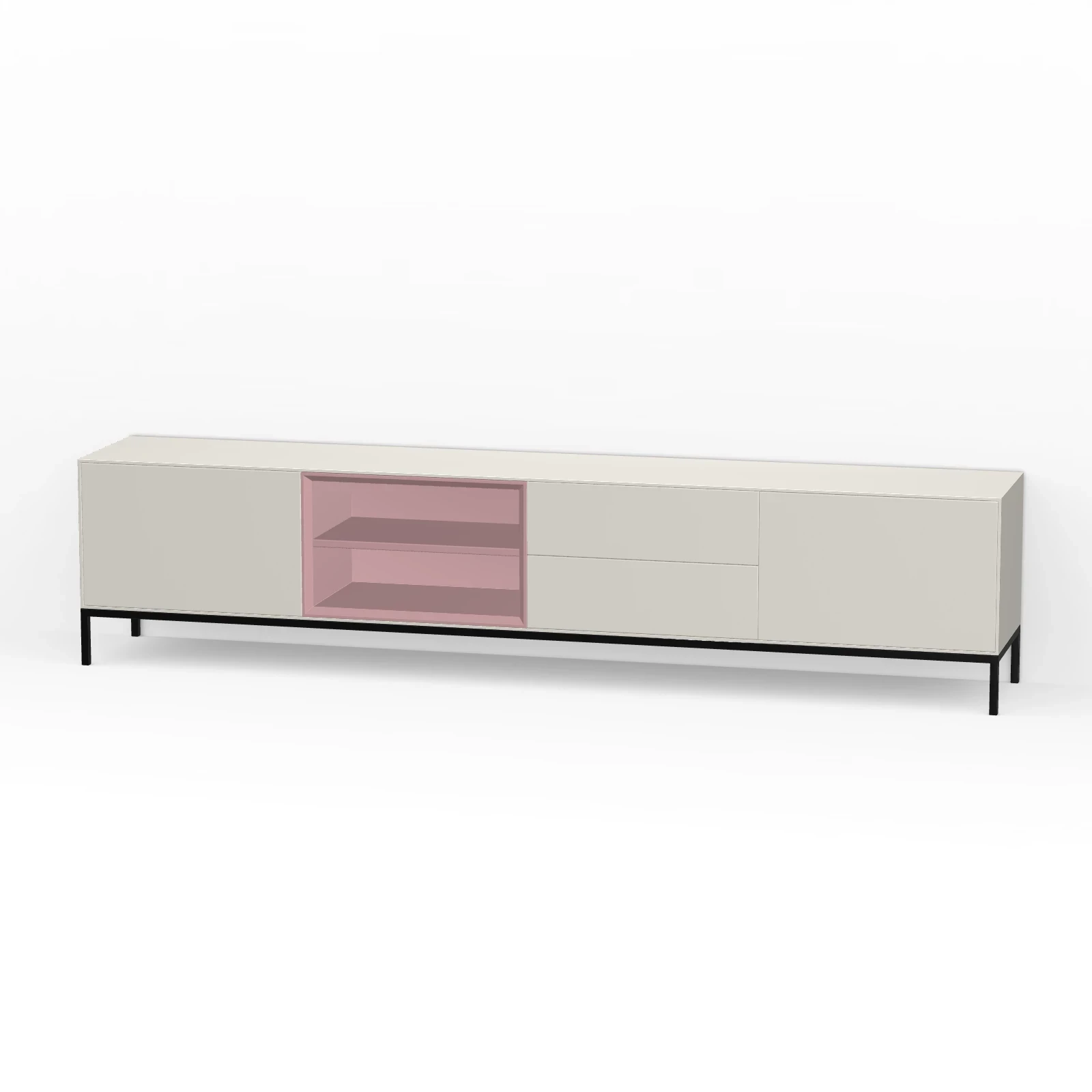 TV Meubel Pepper White 240cm Poot