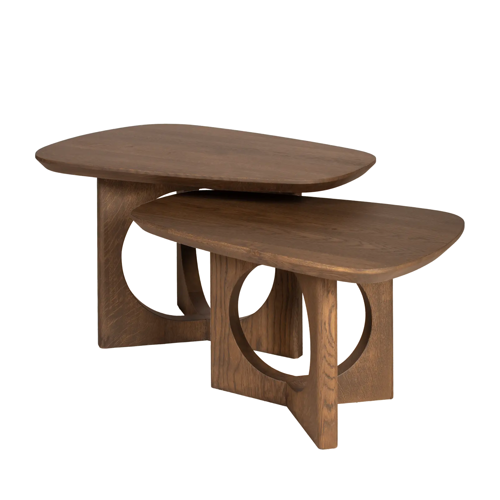 Salontafel set bruin teakhout 2-delig | Giani Maya Teak Square
