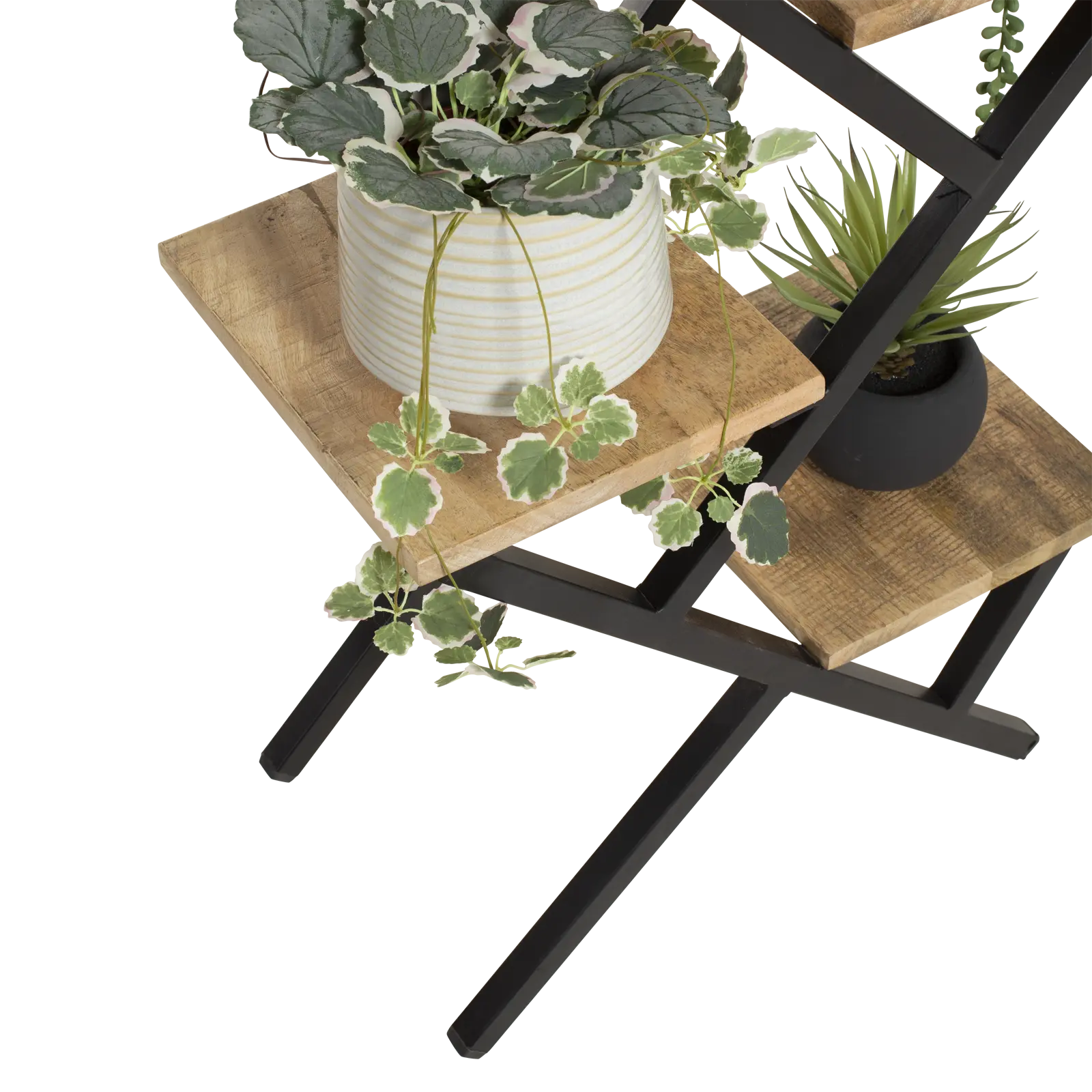 Plantenstandaard Balou - hoogte 100 cm - Mangohout Naturel