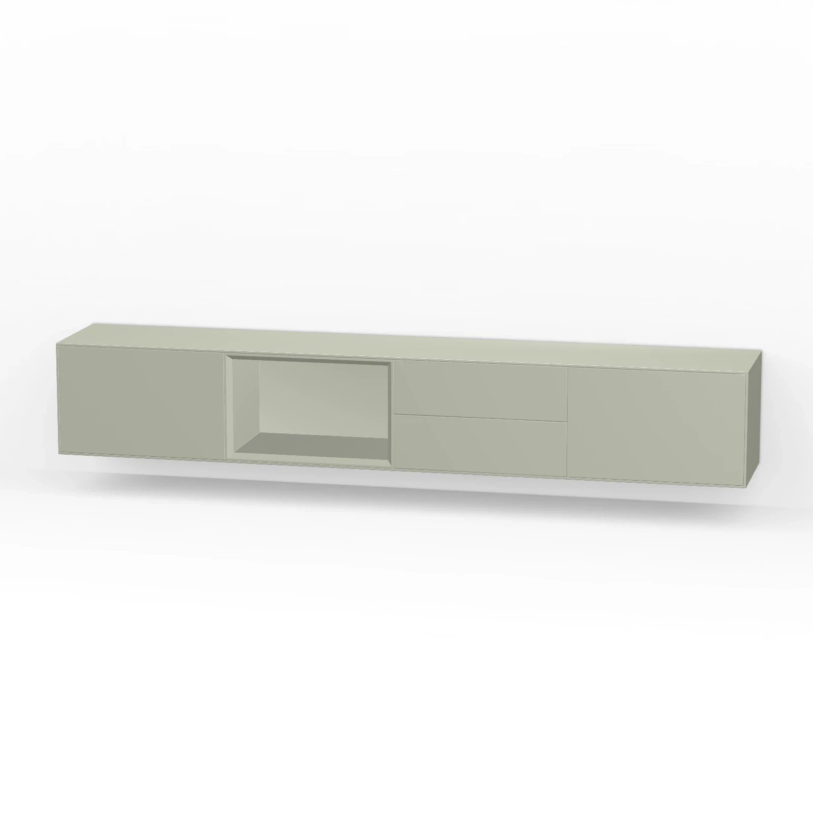 TV Meubel Nile Green 240cm Zwevend