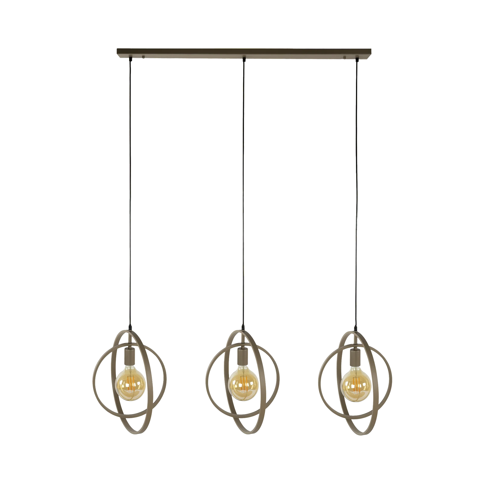 Hanglamp Turn Around (3 lichts) - Beige