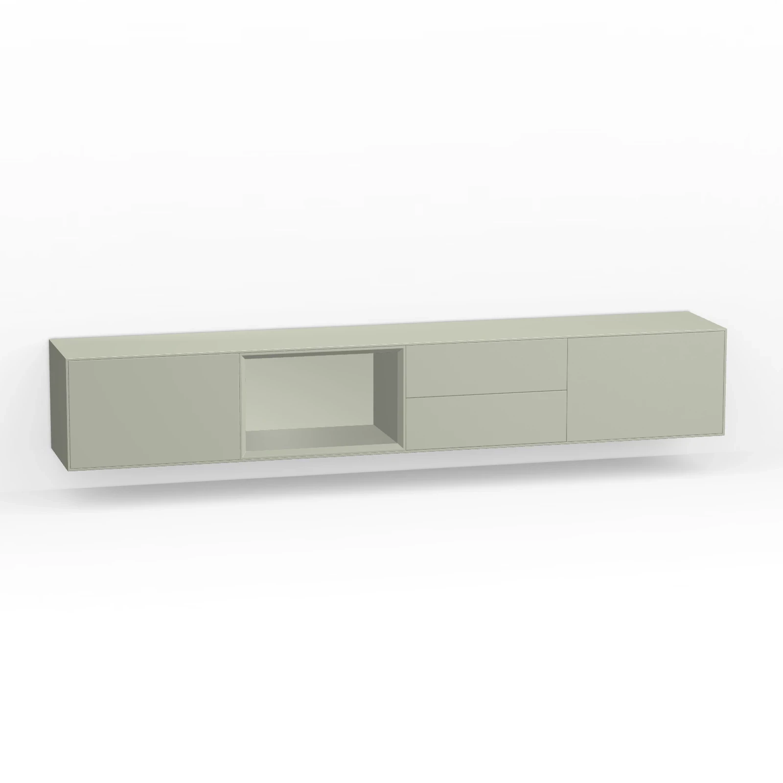 TV Meubel Nile Green 240cm Zwevend
