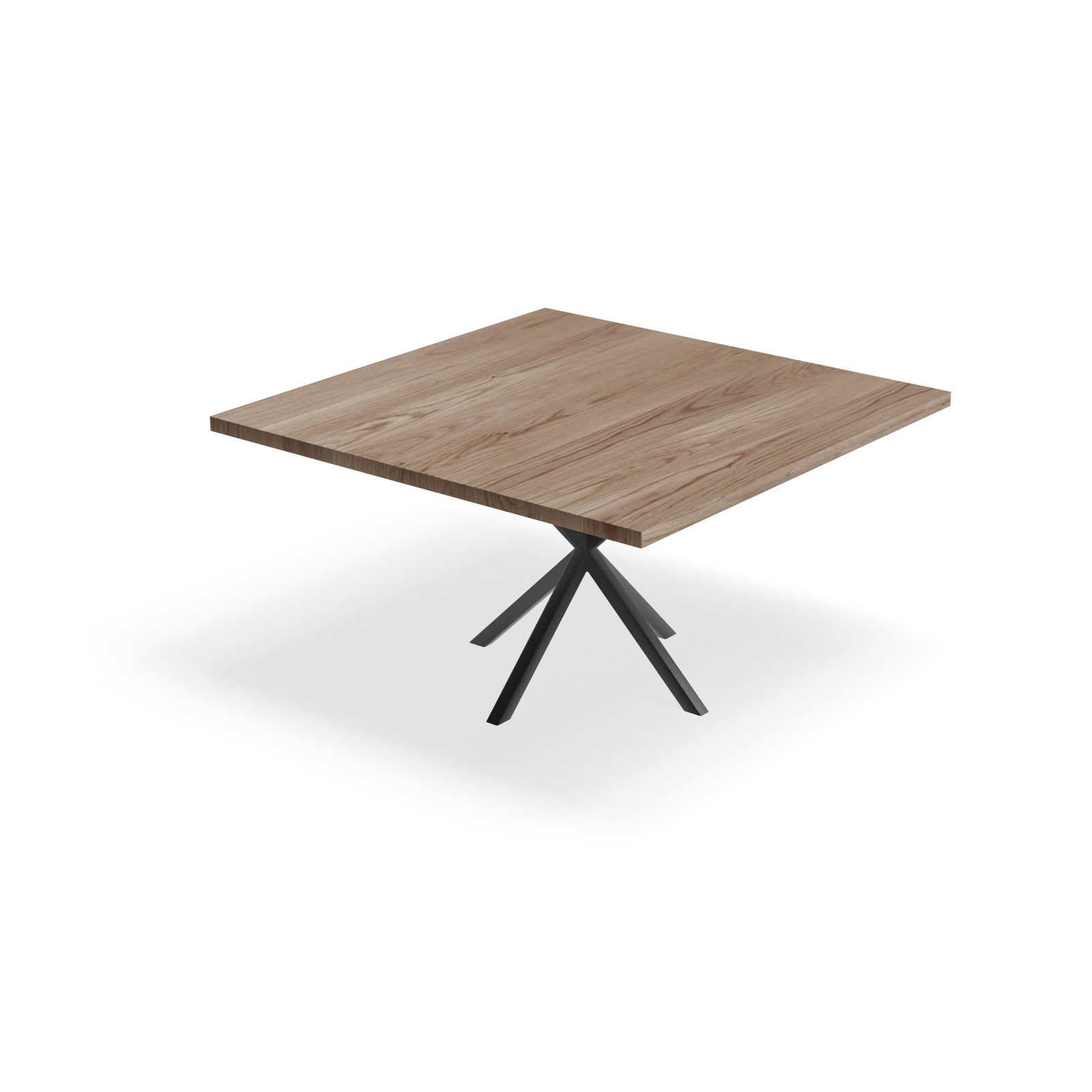 Eettafel North - Vierkant Eiken Kiezel (140x140cm)