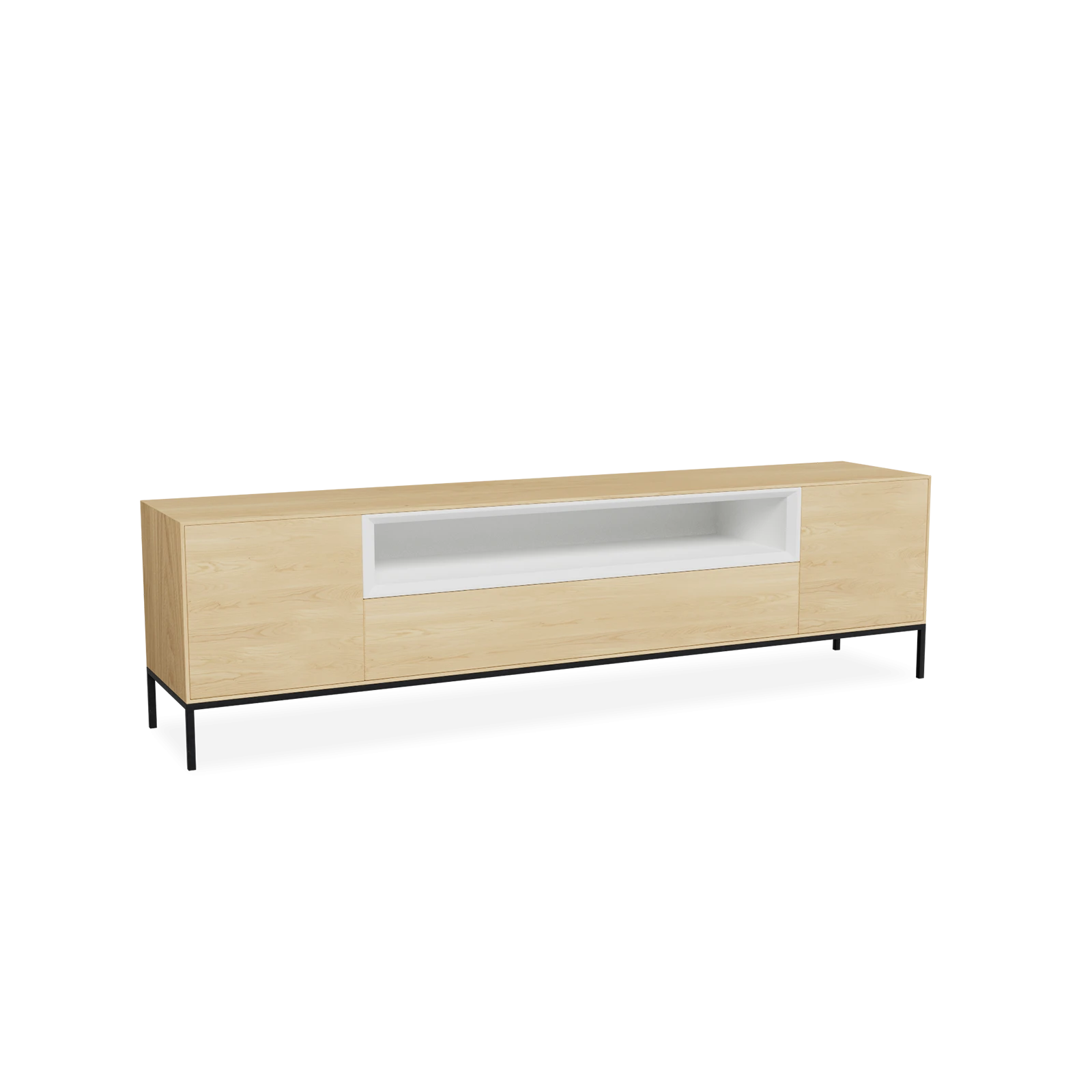 TV Meubel Nature White 200cm Poot