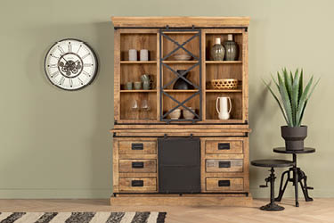 Buffetkast industrieel hout
