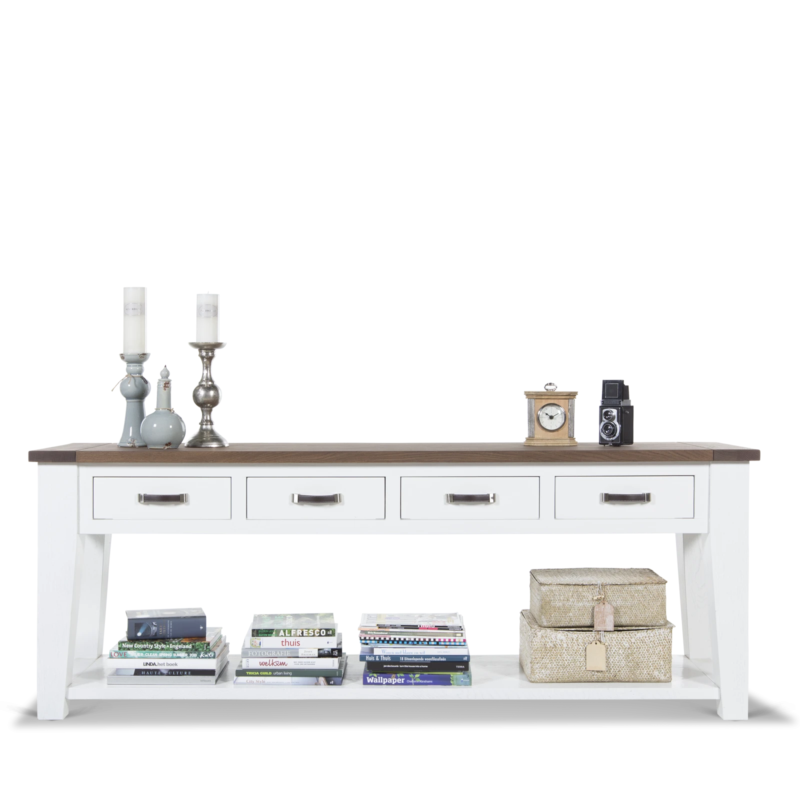 Sidetable (200x50cm) Silvercreek - Combi Verweerd/RAL9010