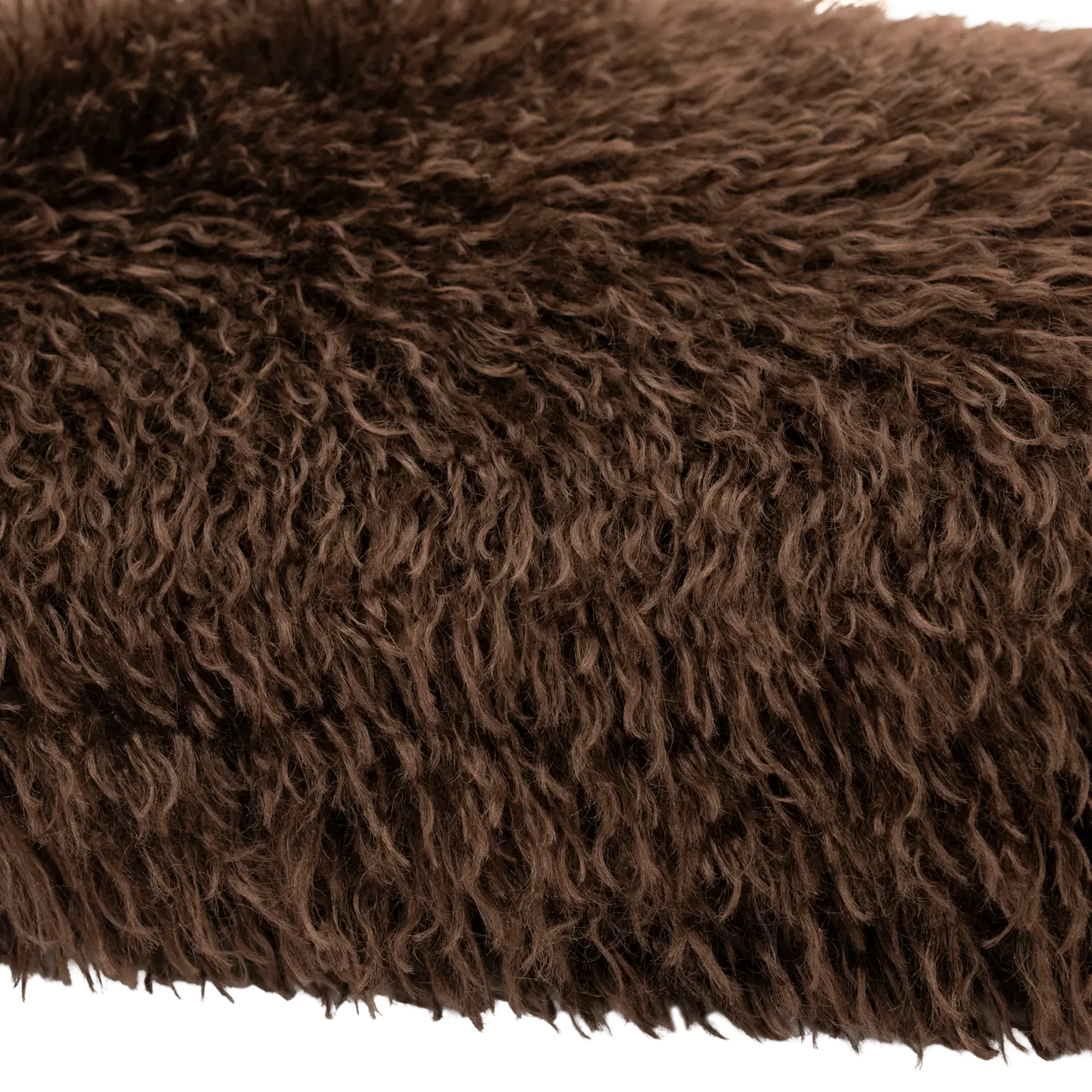 Sierkussen Doodly - 50x50 cm - Fluffy - Donkerbruin