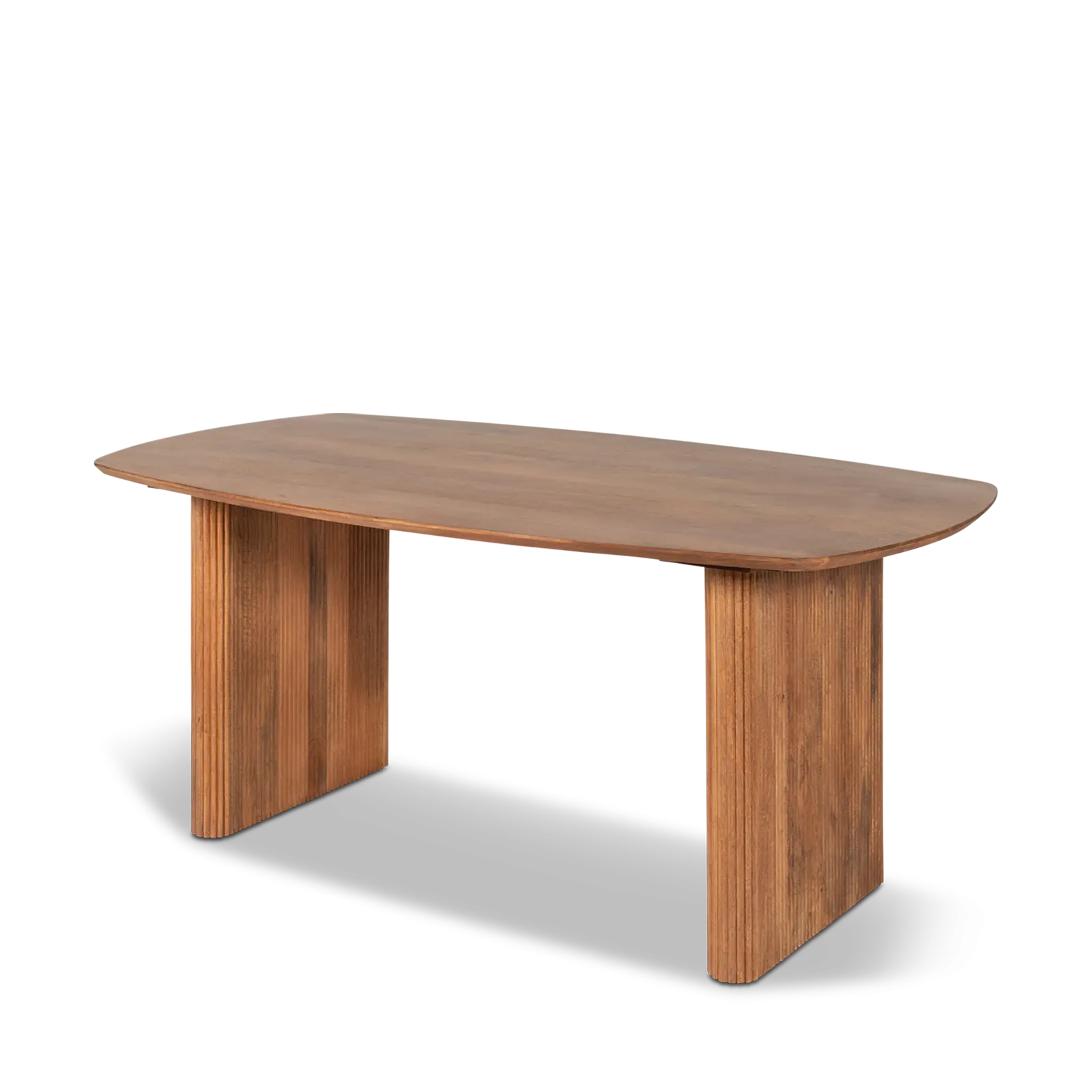 Eettafel Amare - deens ovaal 180x100 cm - Mangohout Lichtbruin