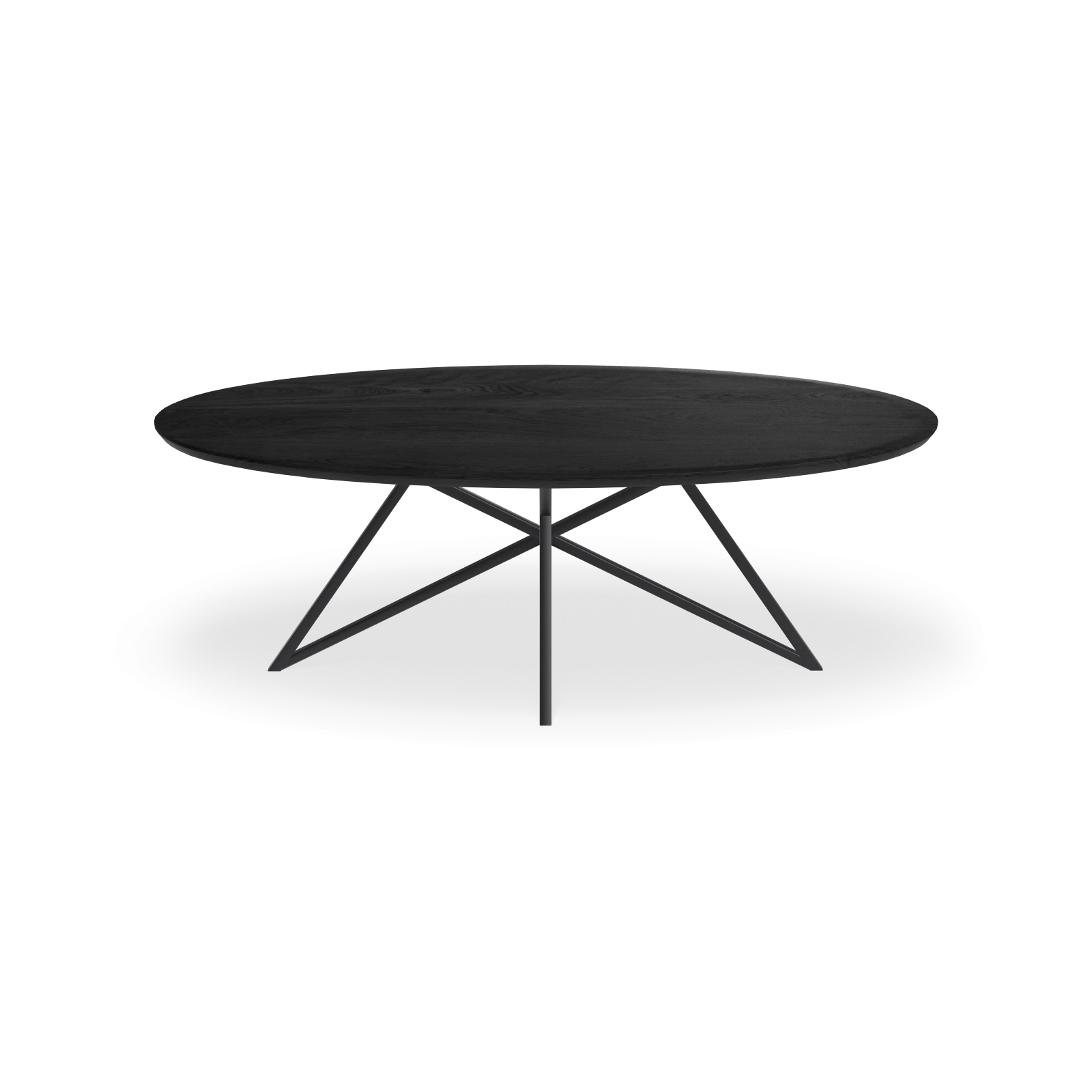 Eettafel Crosse - Ovaal Eiken Black Sky(220x110cm)