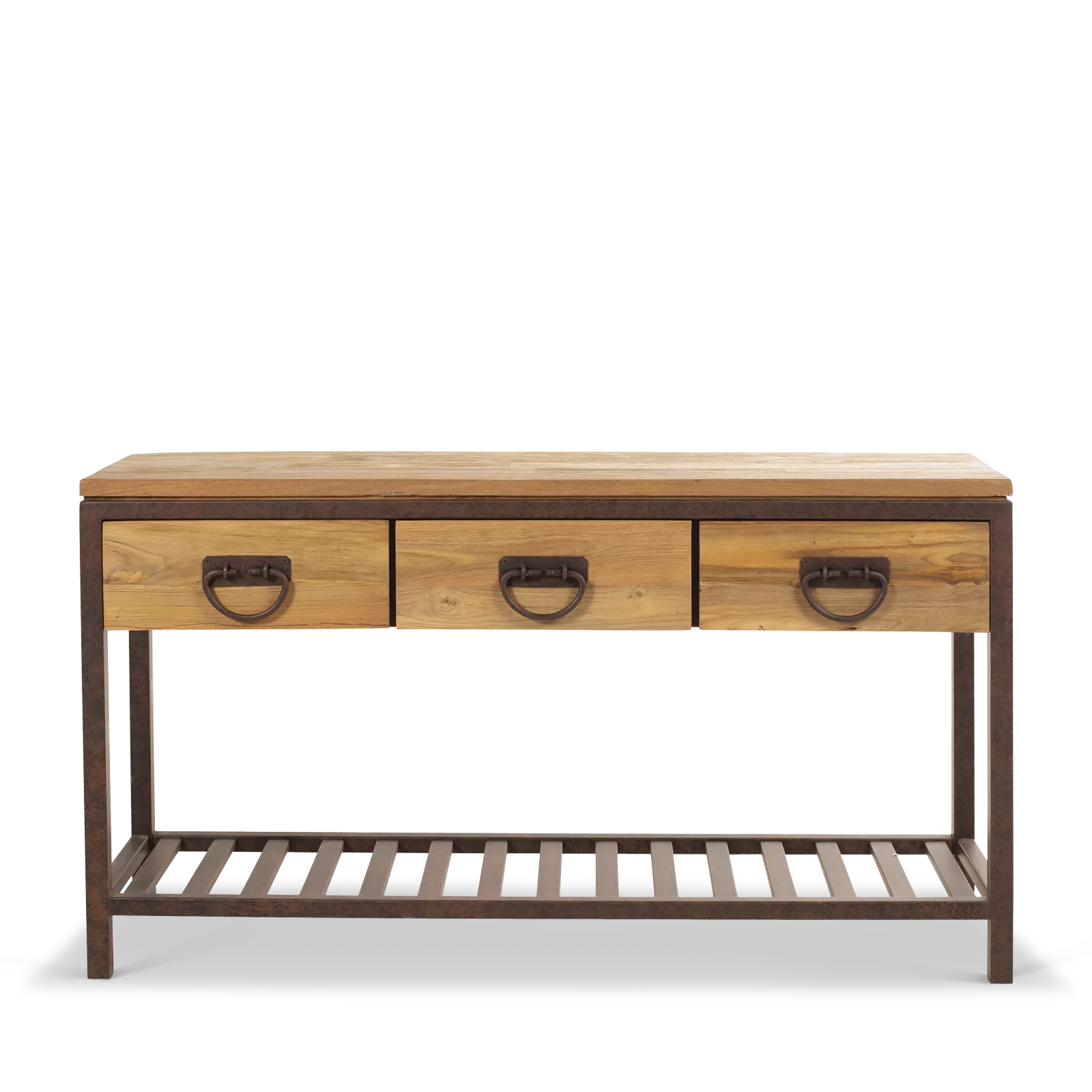 Sidetable Casar - Naturel/Rusty