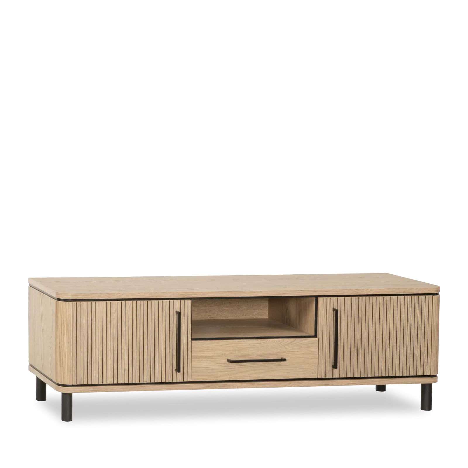 TV meubel Shuffle – 160 cm – Lamulux Blond Oak – 2 deuren, 1 lade, 1 open vak